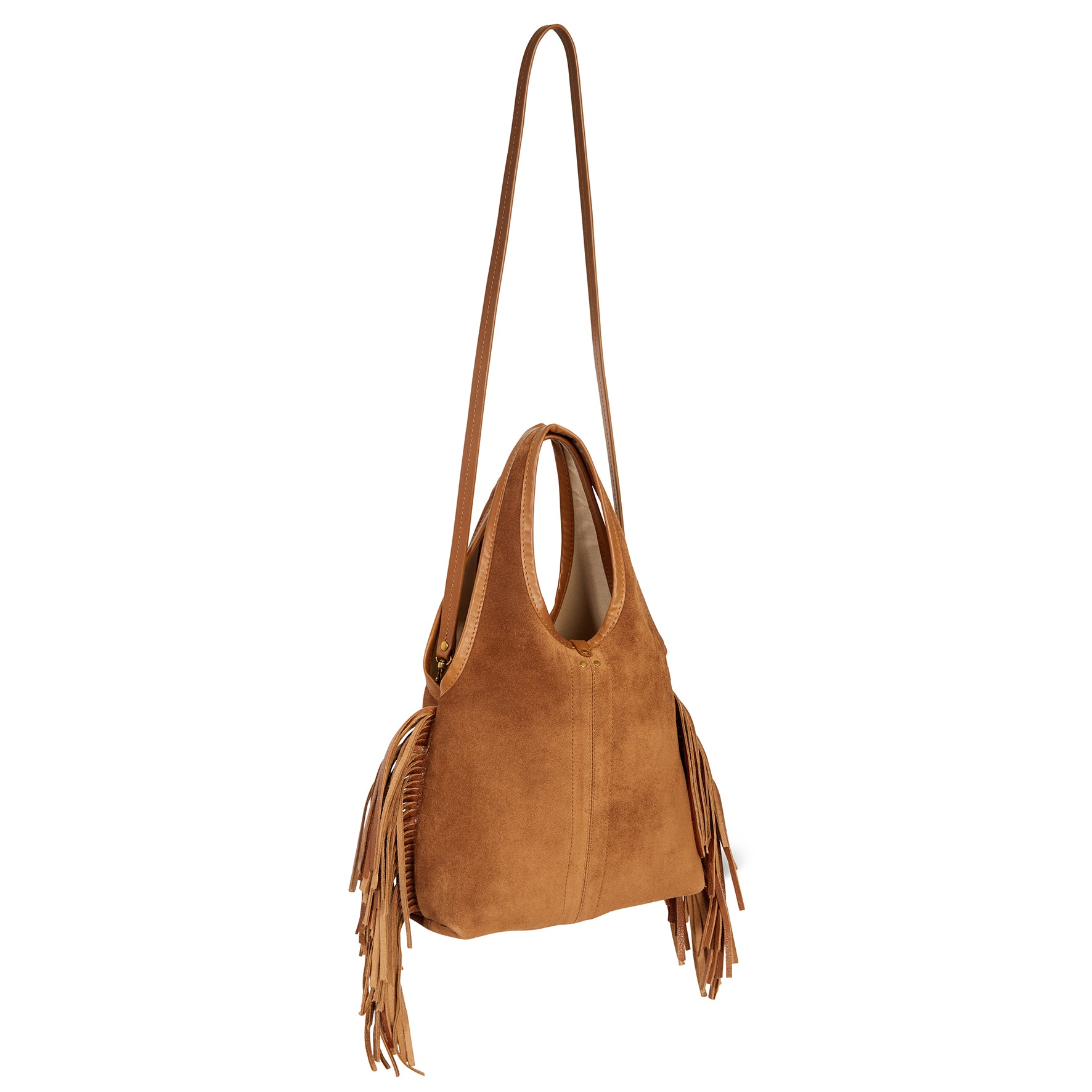 Sac Paco S Croûte Velours Haenyeo Caramel