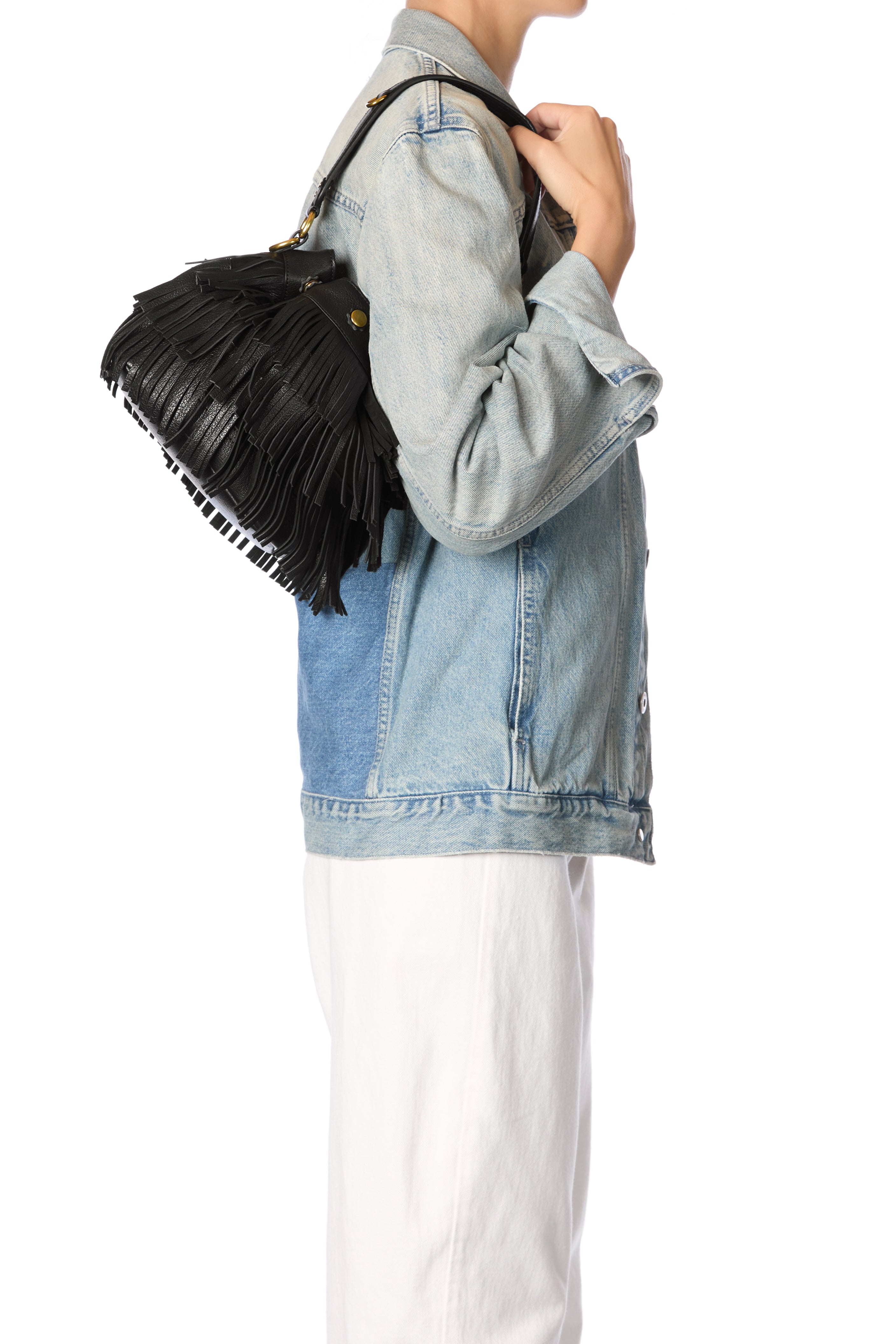 Sac Ben S Croûte Velours Haenyeo Noir