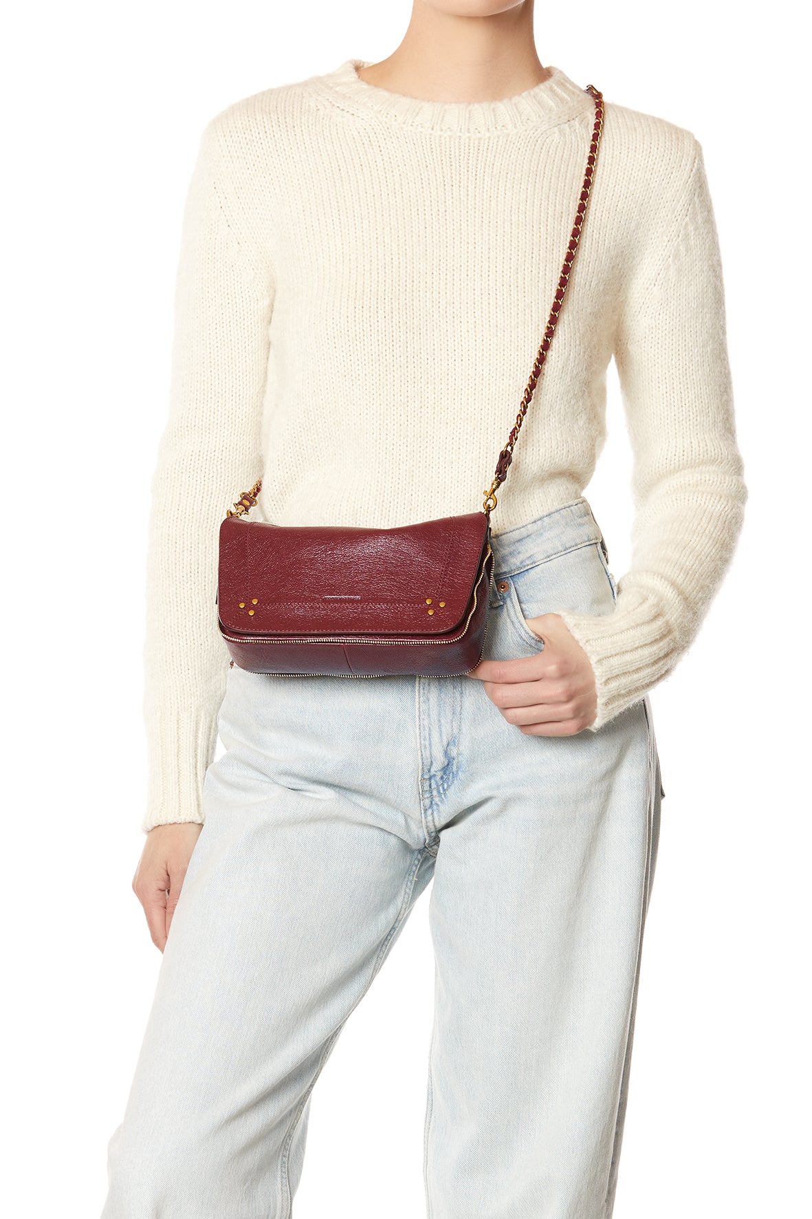 Sac Bobi S Chèvre Bordeaux