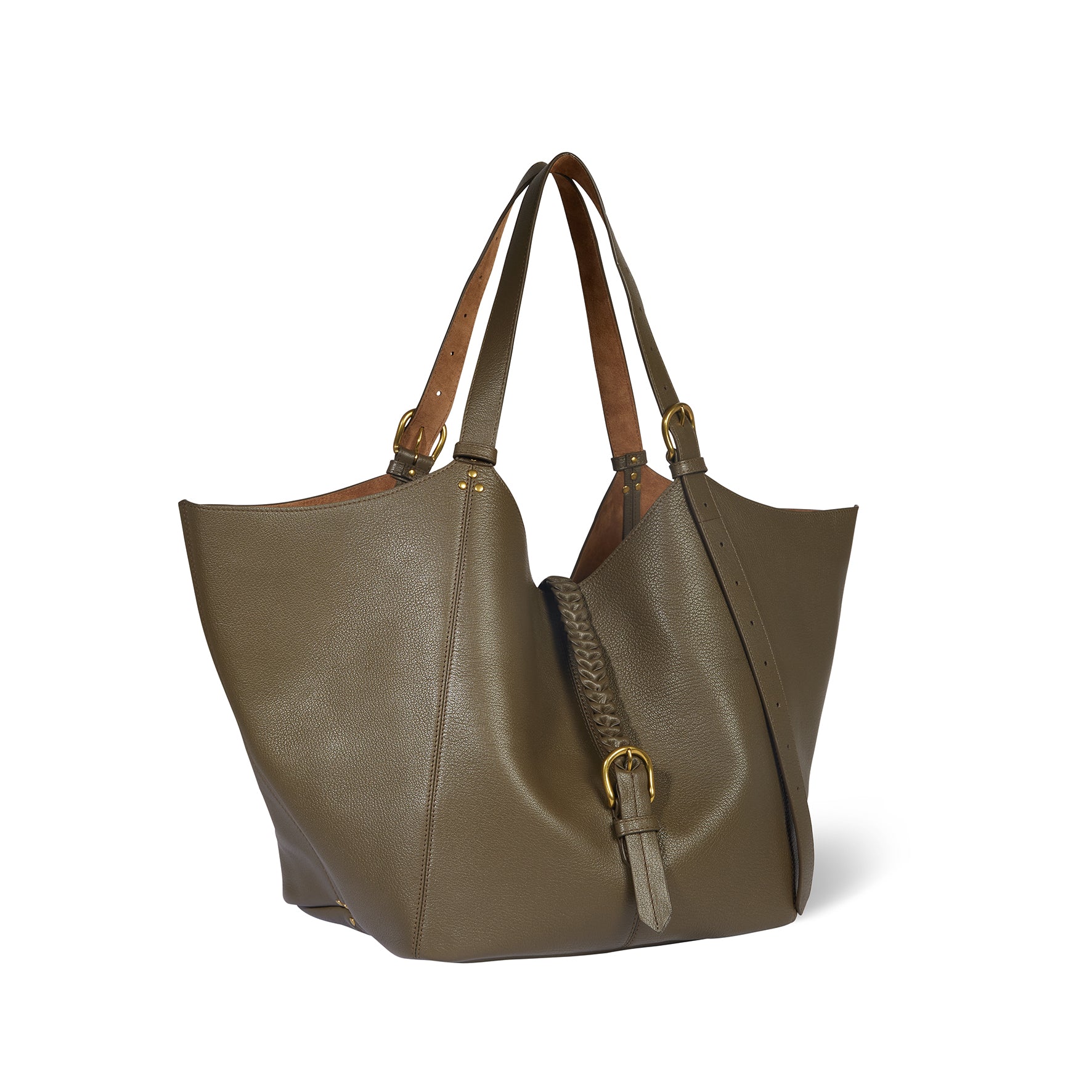 Joseph M Tote bag Kaki Goatskin – Jérôme Dreyfuss
