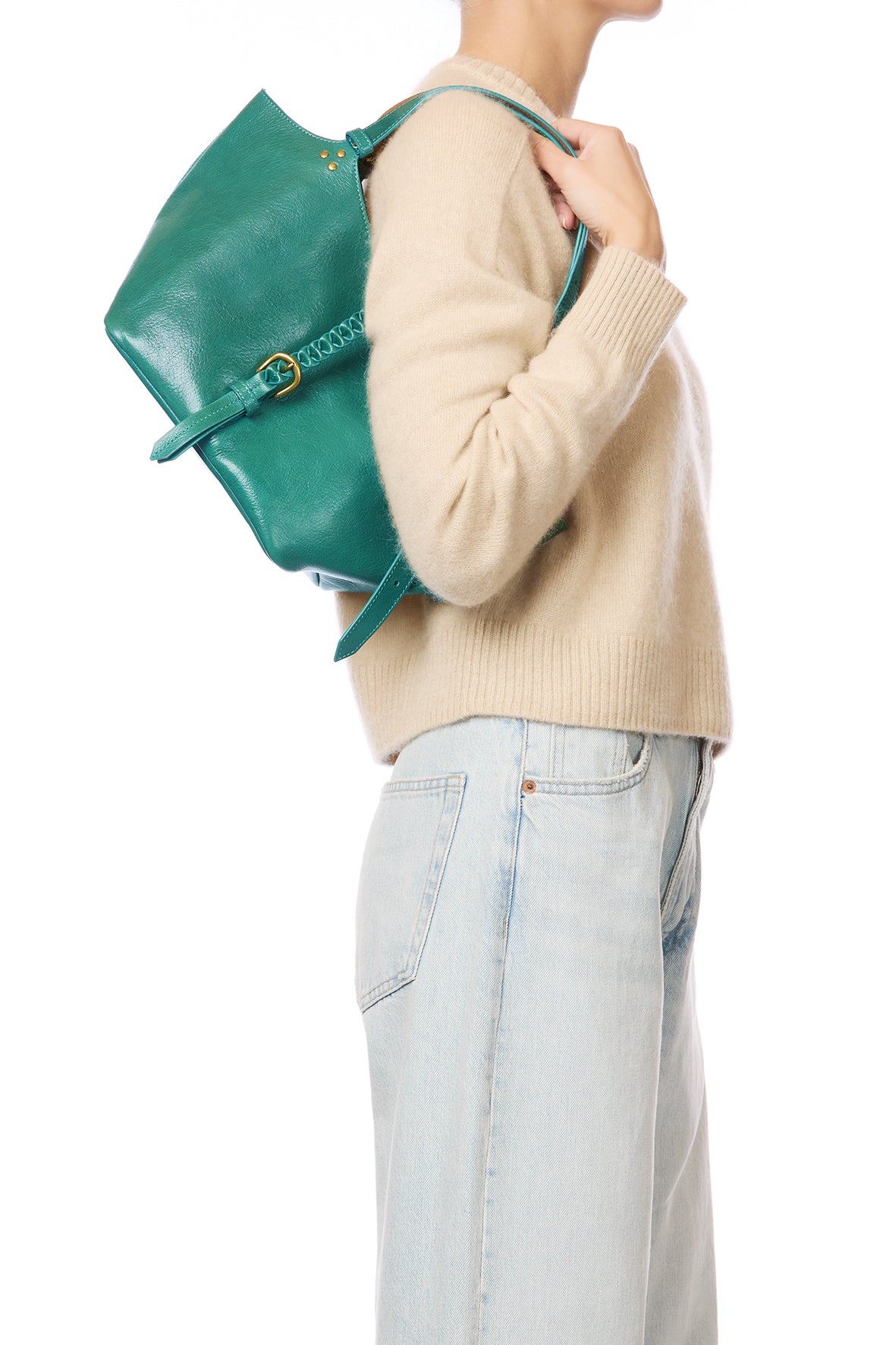 Sac Cabas Joseph S Chèvre Turquoise