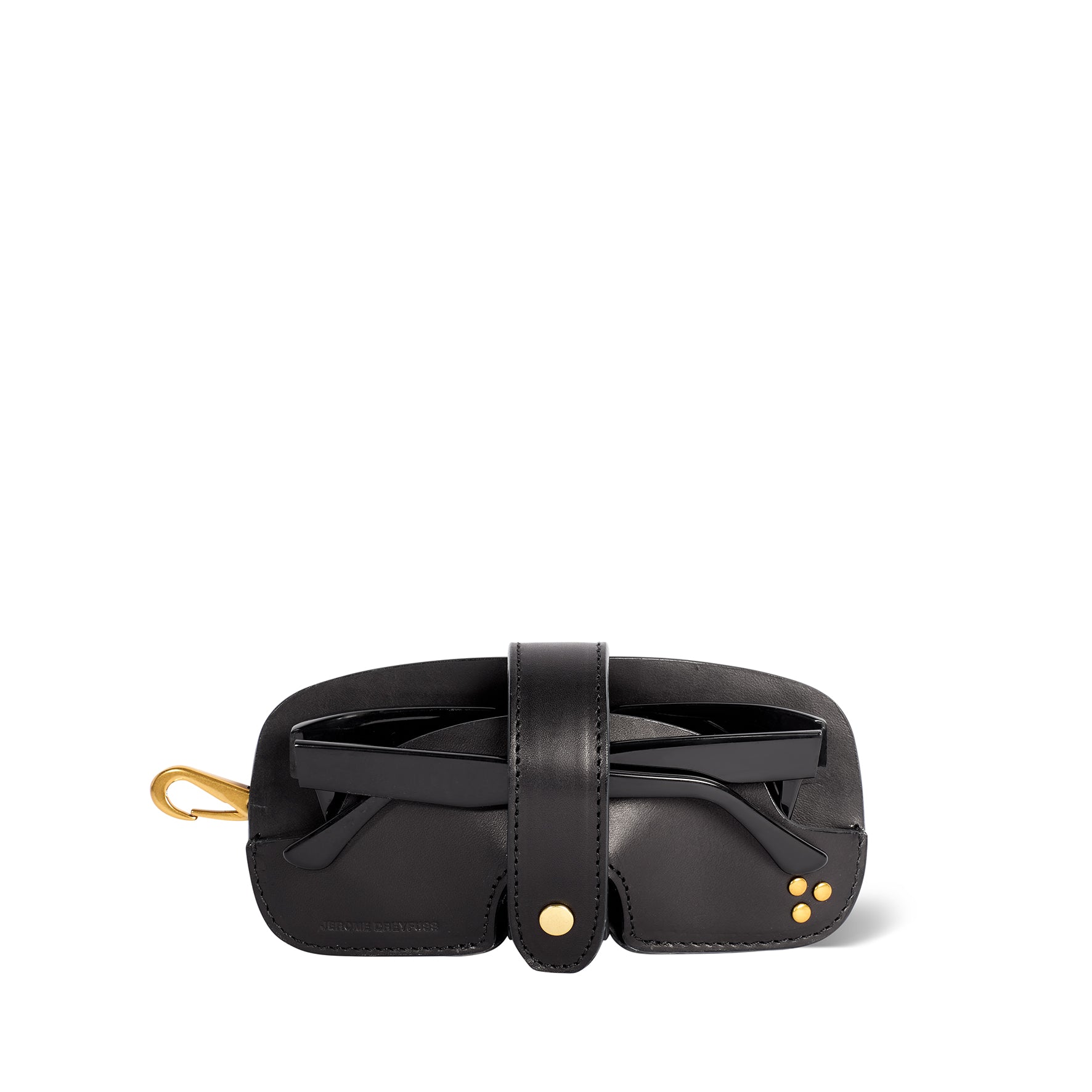 Etui Lunettes Vachette Noir Brass
