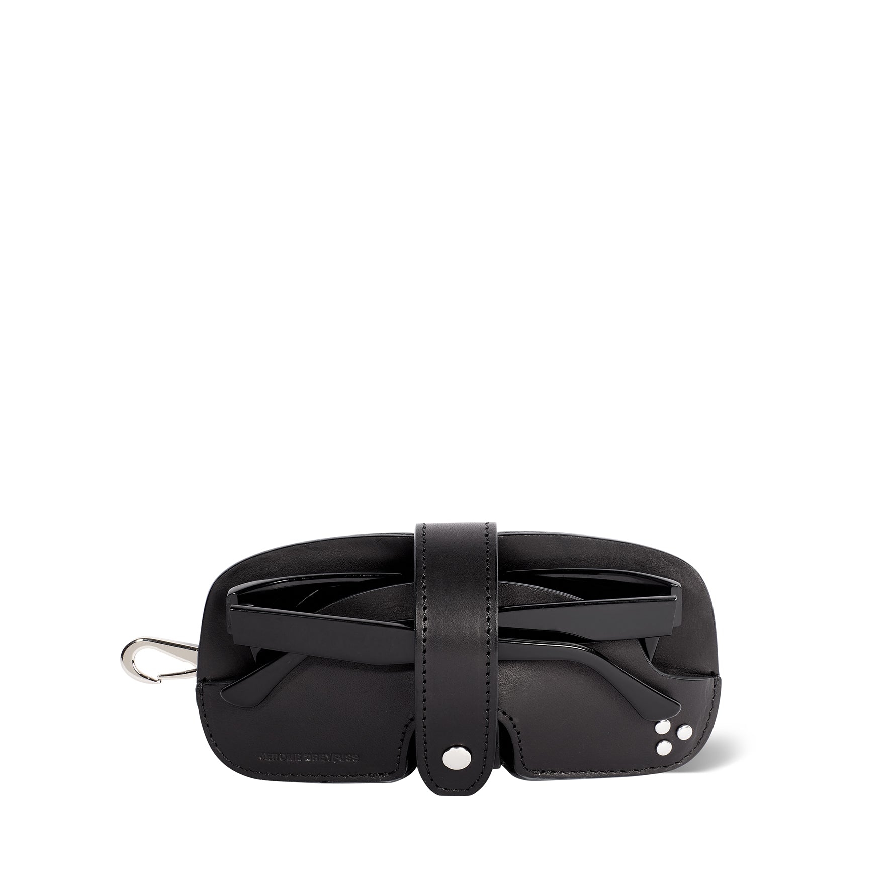 Etui Lunettes Vachette Noir Silver