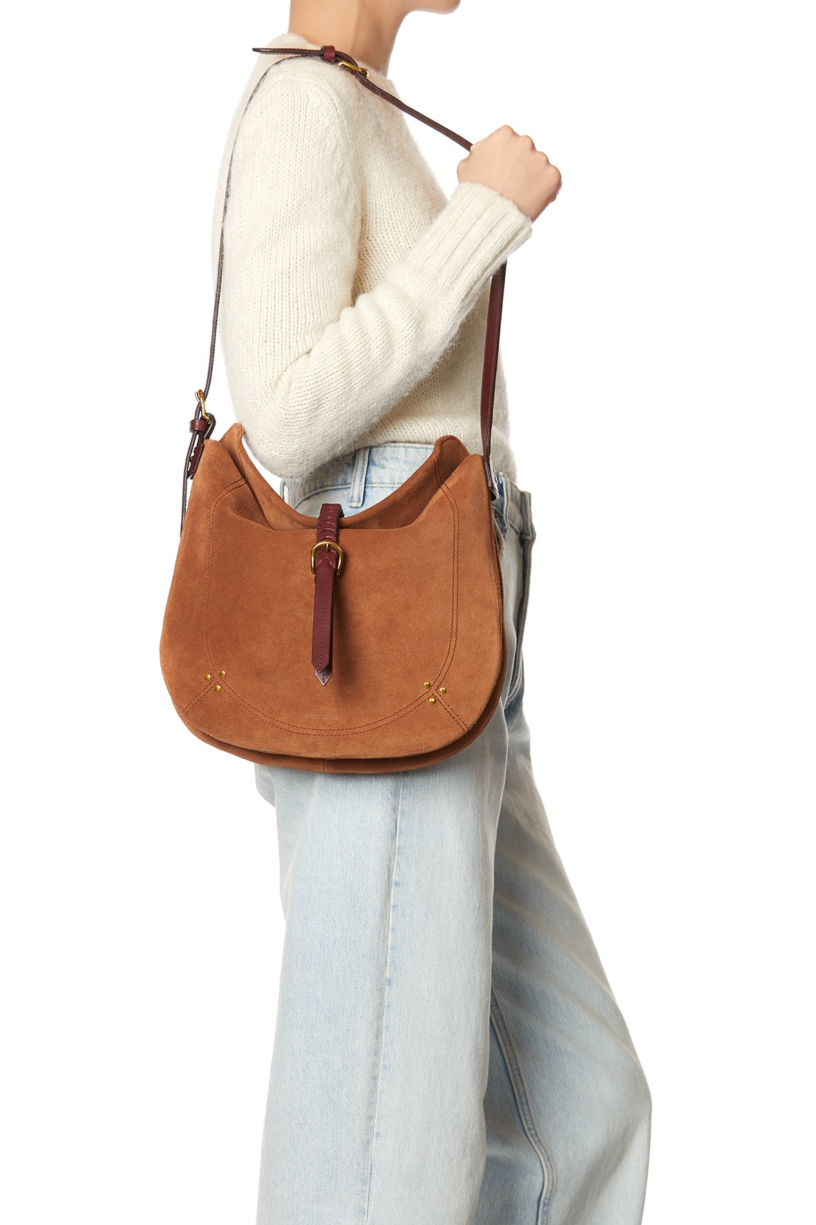 Sac Luis croute velours Caramel