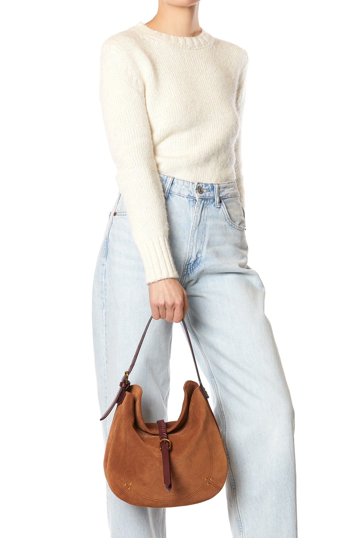 Sac Luis croute velours Caramel