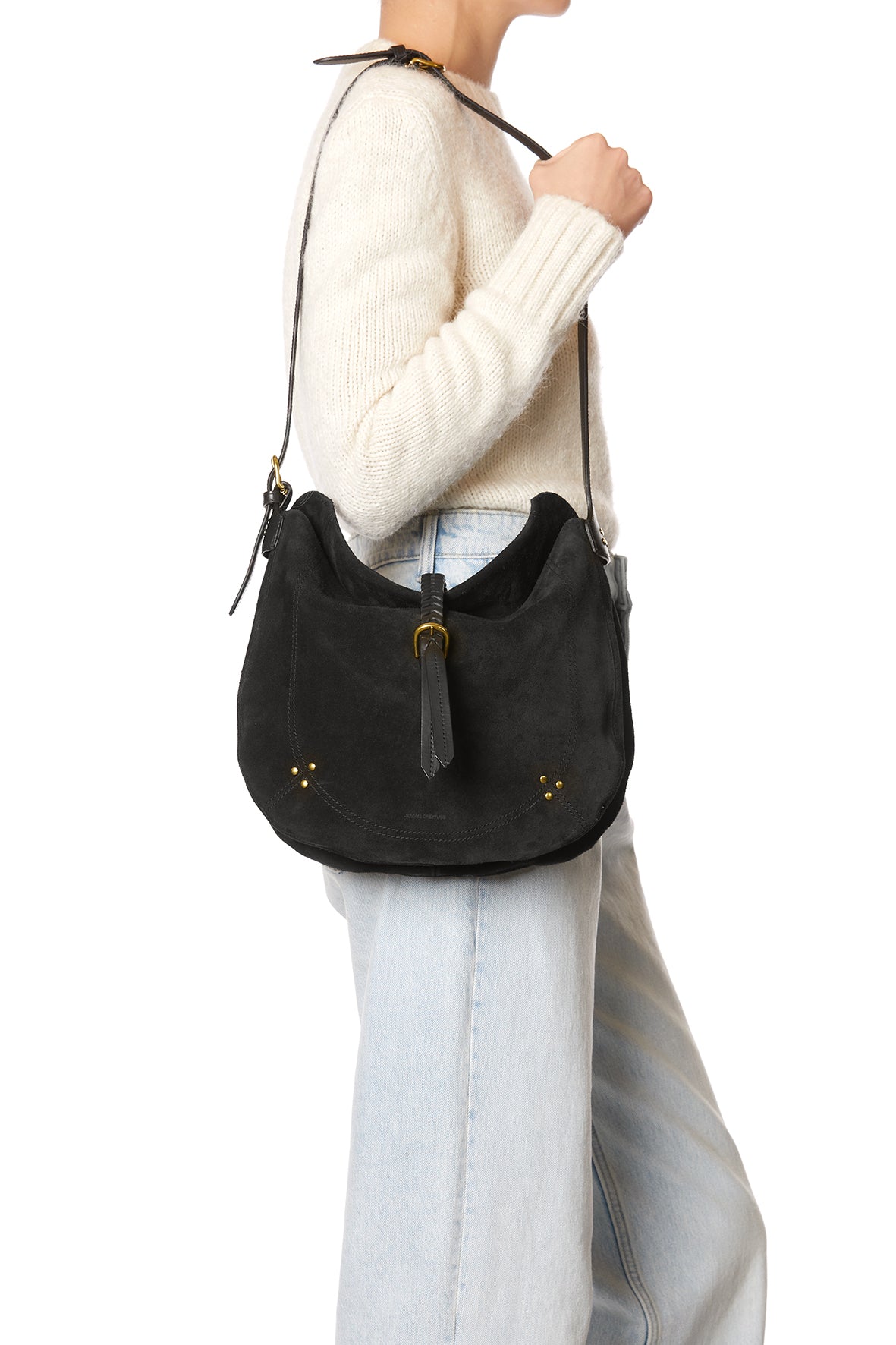 Sac Luis croute velours Noir