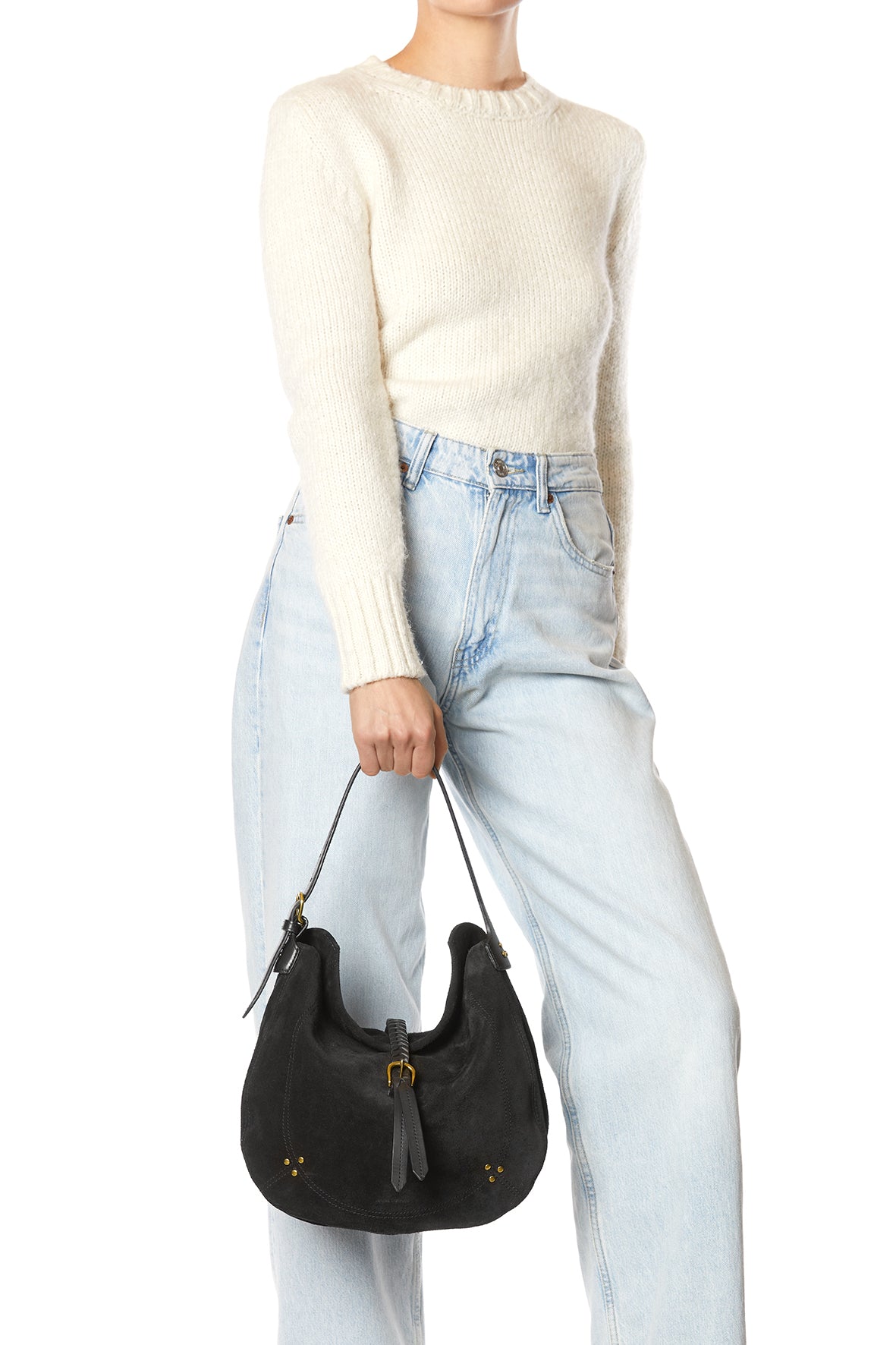 Sac Luis croute velours Noir