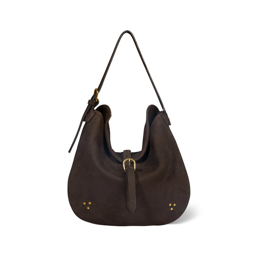 Sac Luis taurillon Imprimé Croco Moka