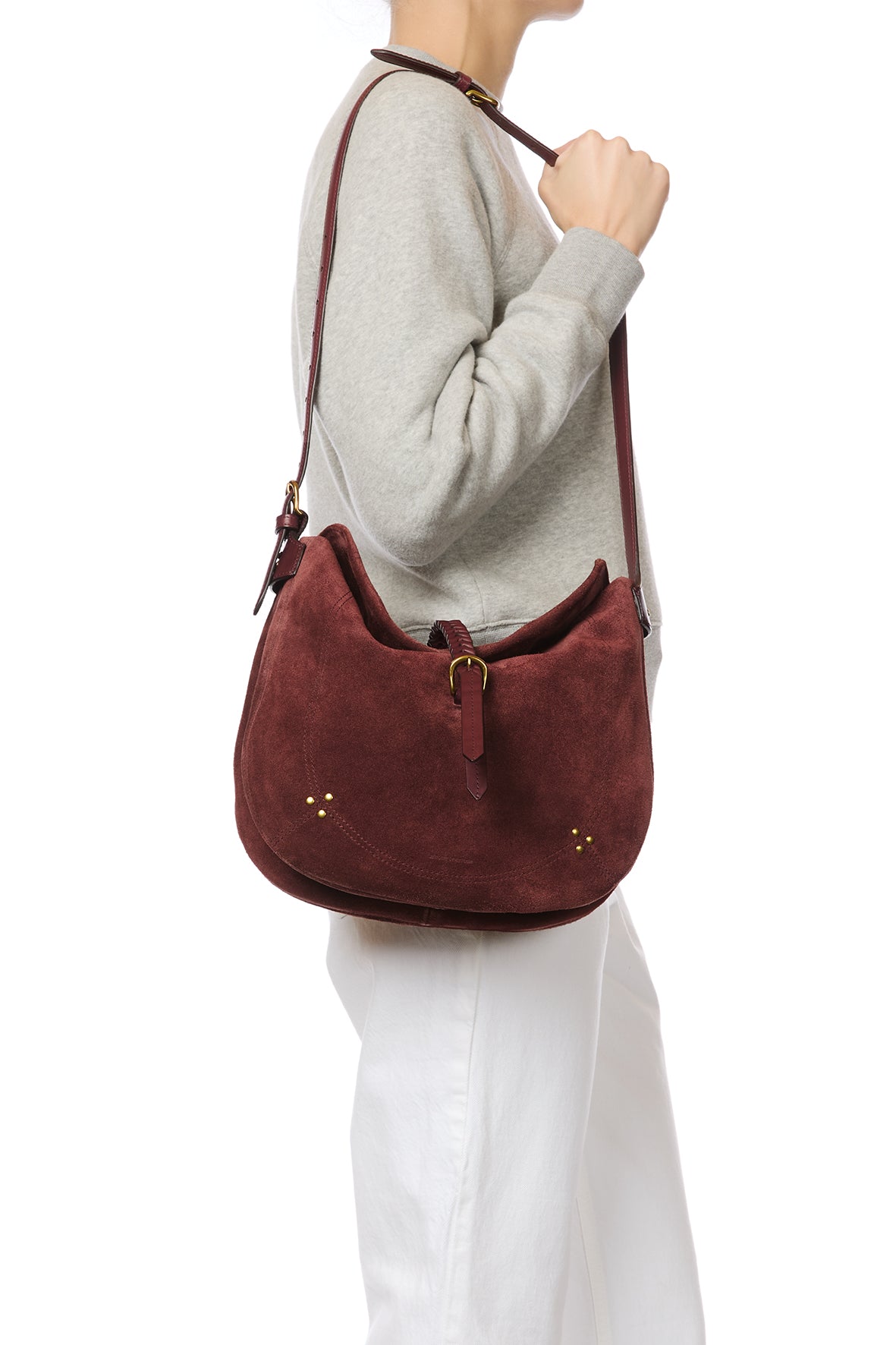 Sac Luis croute velours Brulé