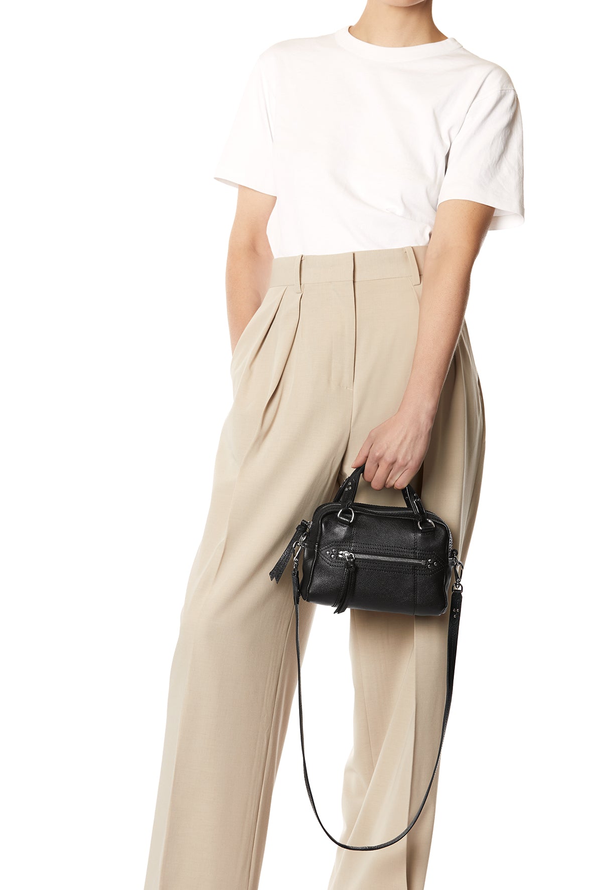 Sac Lucky Bowling Mini buffle Noir Silver