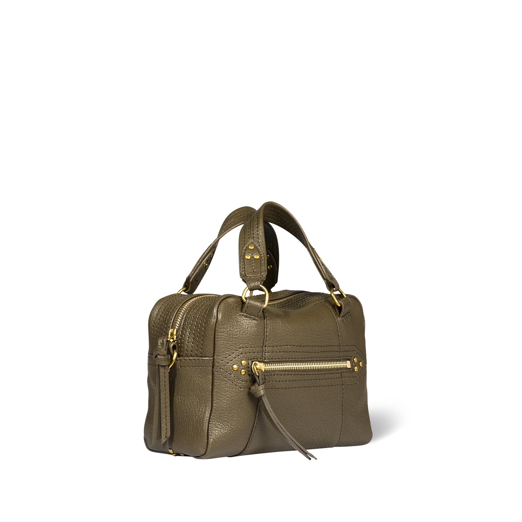 Sac Lucky Bowling Mini Chèvre Kaki