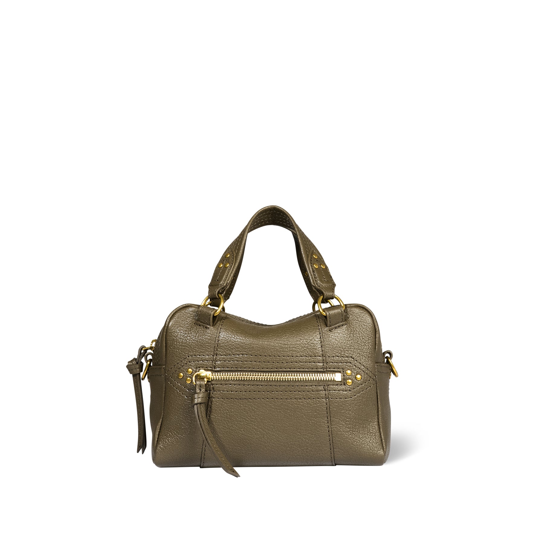 Sac Lucky Bowling Mini Chèvre Kaki