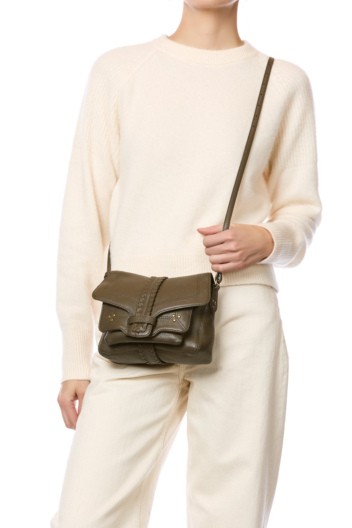 Harry S Bag Kaki Goatskin – Jérôme Dreyfuss