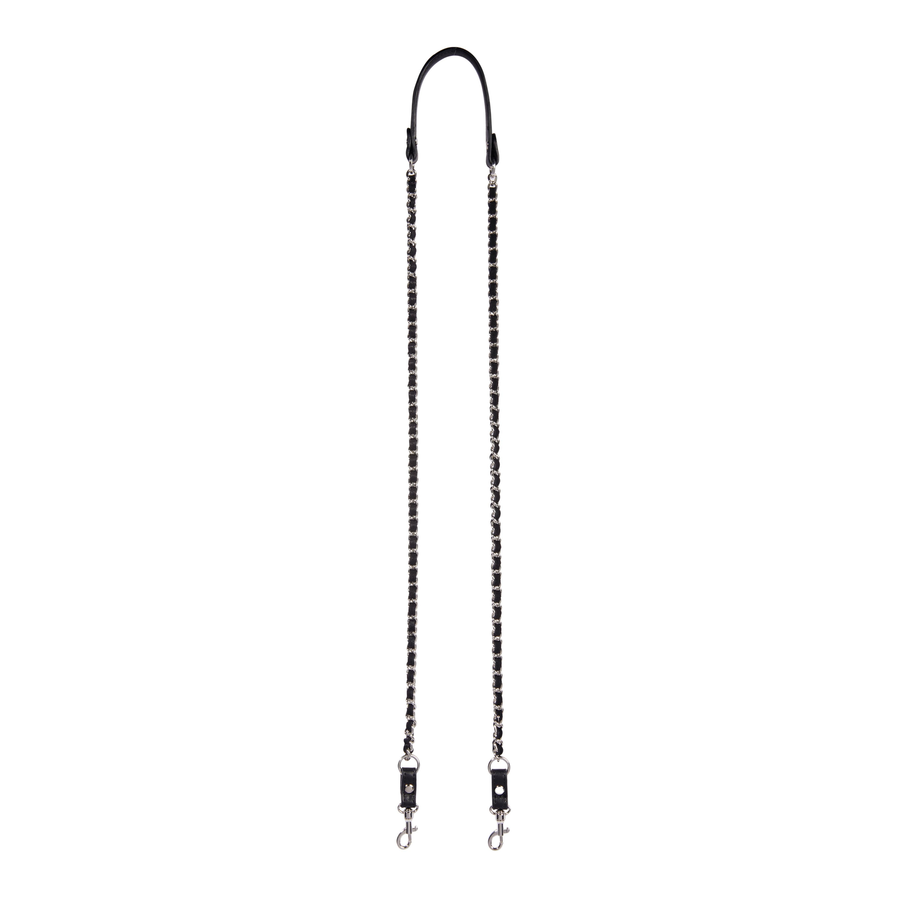 Bandoulière chaine Agneau Noir Silver