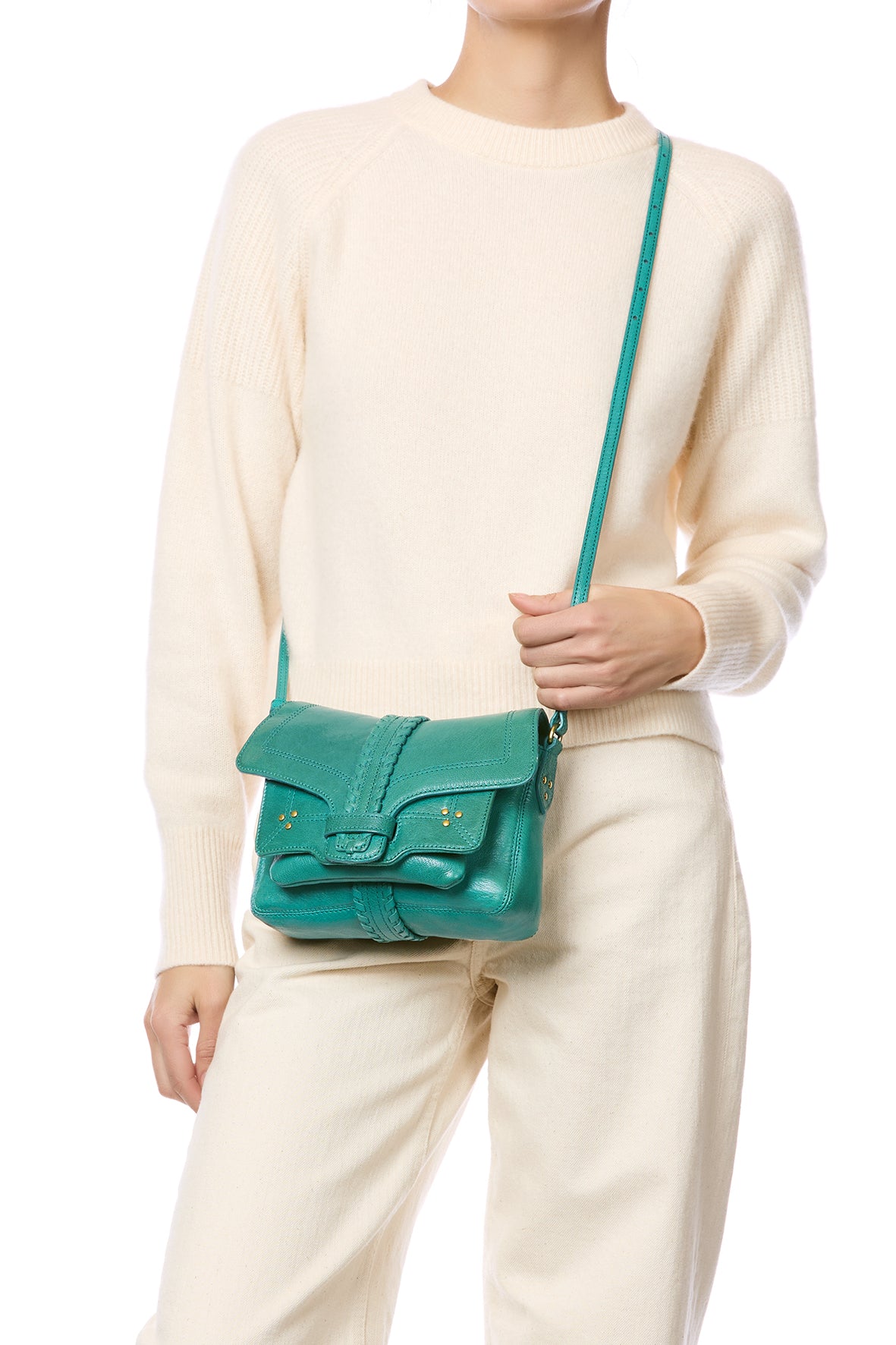 Sac Harry S Chèvre Turquoise
