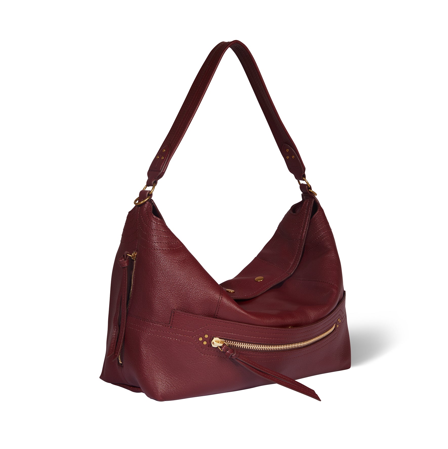 Sac Lucky Hobo Large Chèvre Brulé