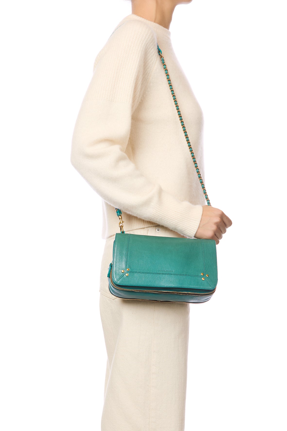 Bobi Bag Turquoise Goatskin – Jérôme Dreyfuss