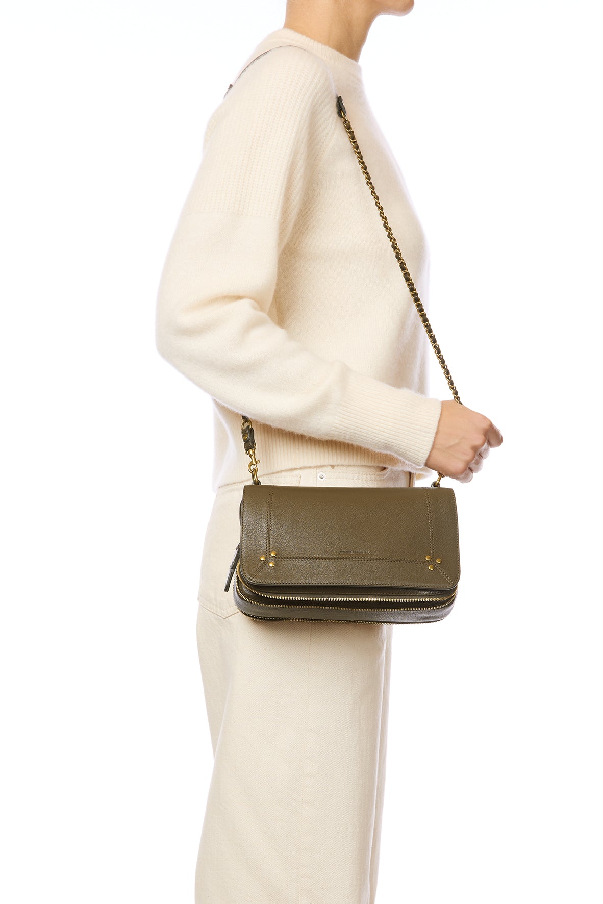 Bobi Bag Kaki Goatskin – Jérôme Dreyfuss Bobi Bag Kaki Goatskin – Jérôme Dreyfuss