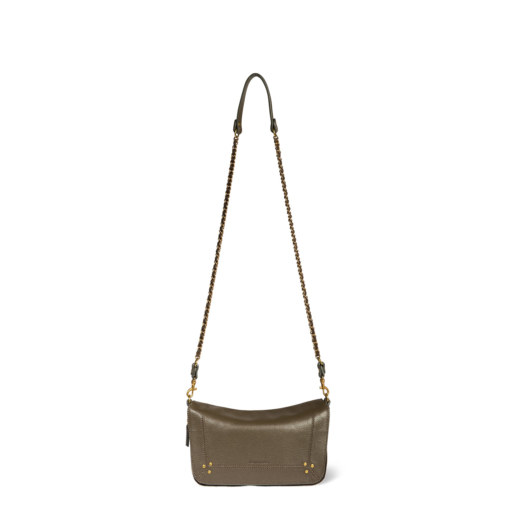 Bobi S Bag Kaki Goatskin – Jérôme Dreyfuss
