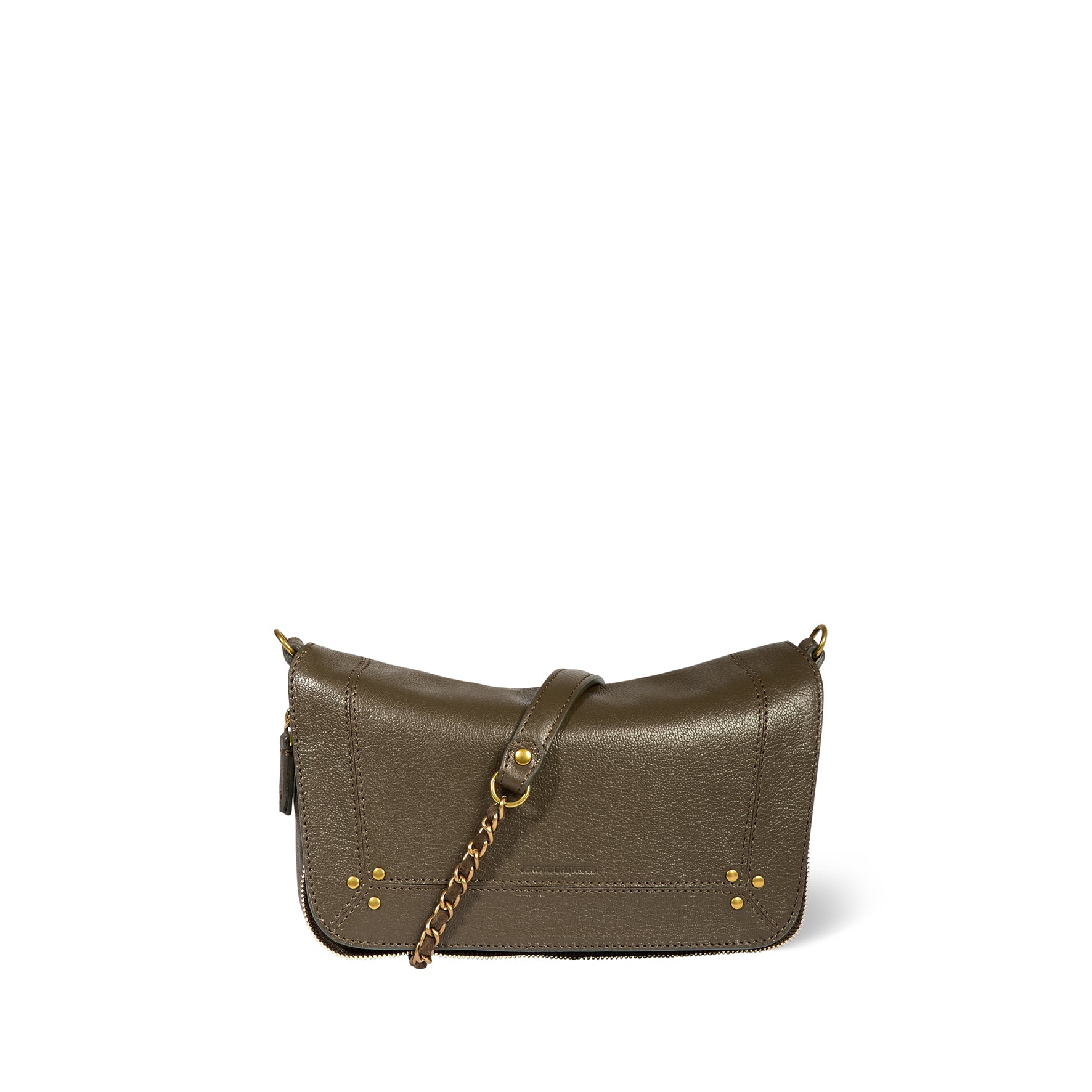 Bobi S Bag Kaki Goatskin – Jérôme Dreyfuss