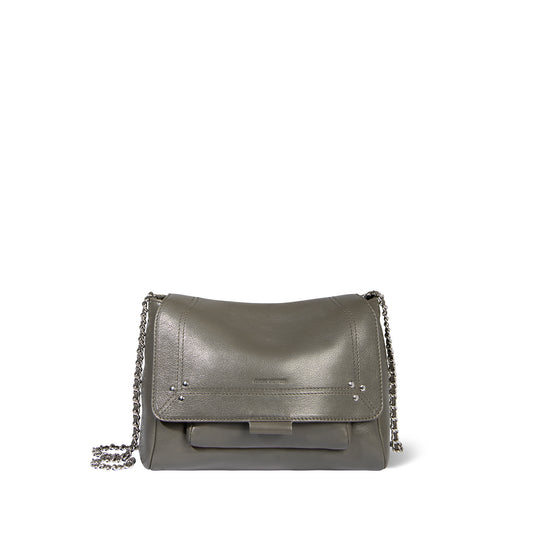 Sac Lulu M buffle Gris