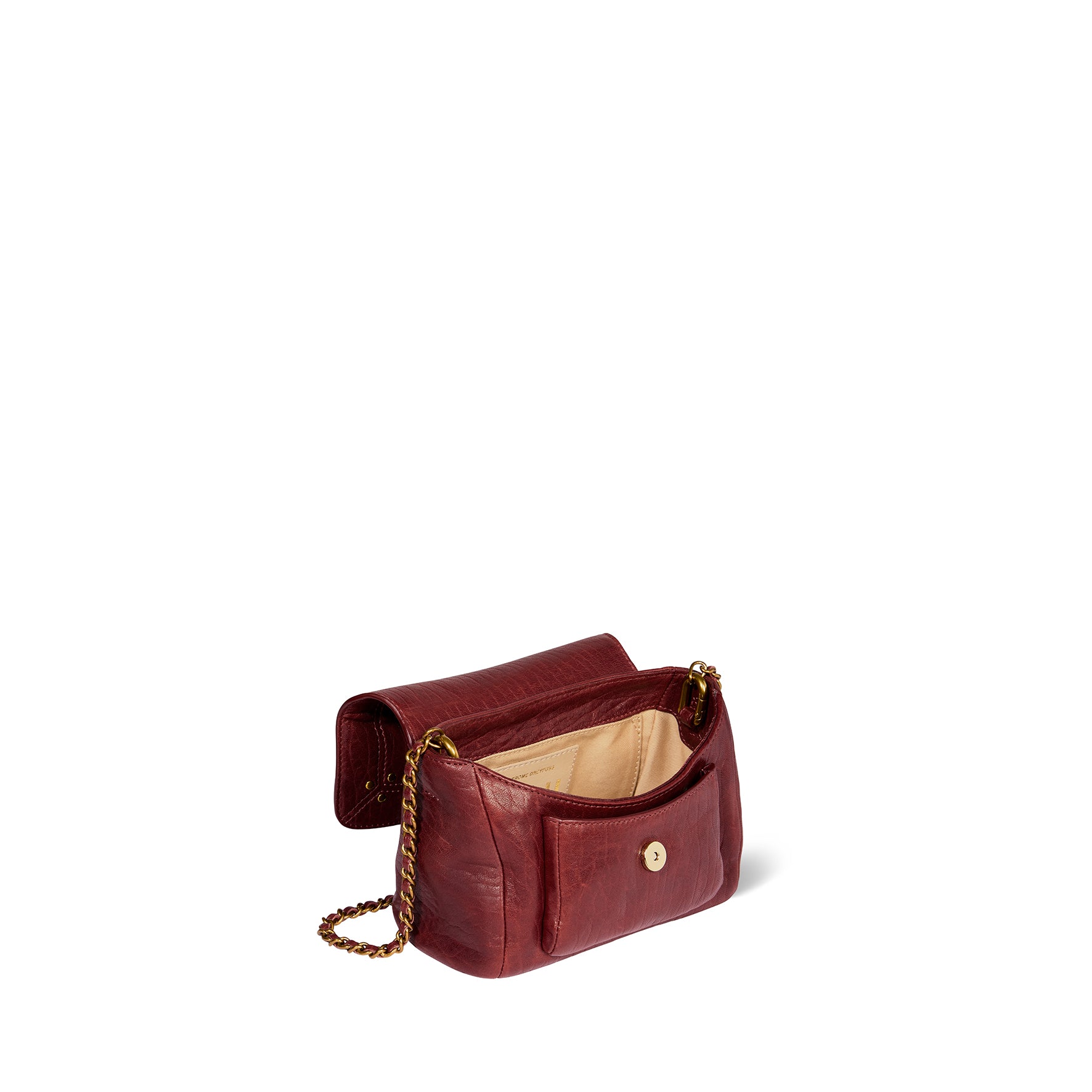 Sac Lulu S Agneau Bubble Burgundy
