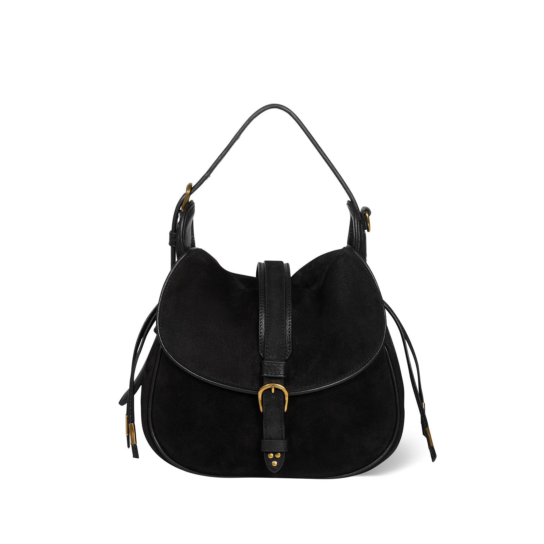 Sac Gildas croute velours Noir