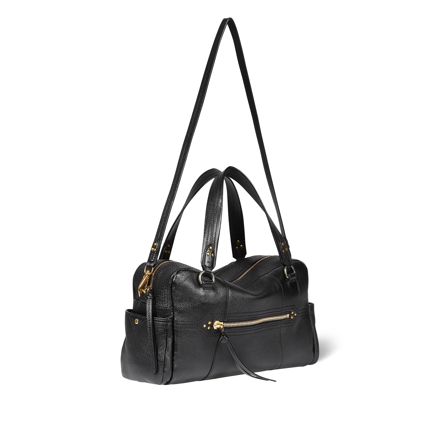 Sac Lucky Bowling Buffle Noir Brass