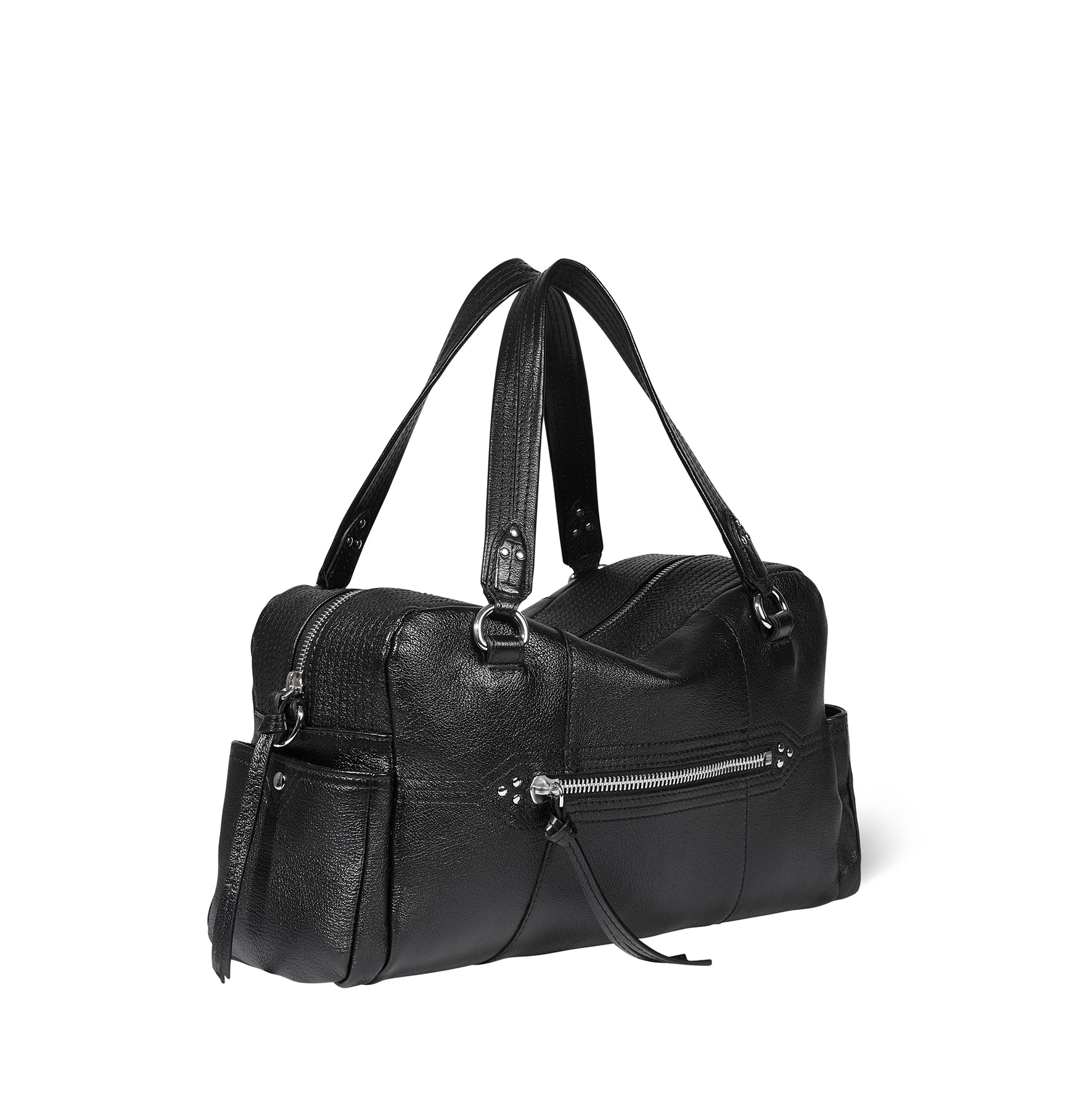 Sac Lucky Bowling Buffle Noir Silver