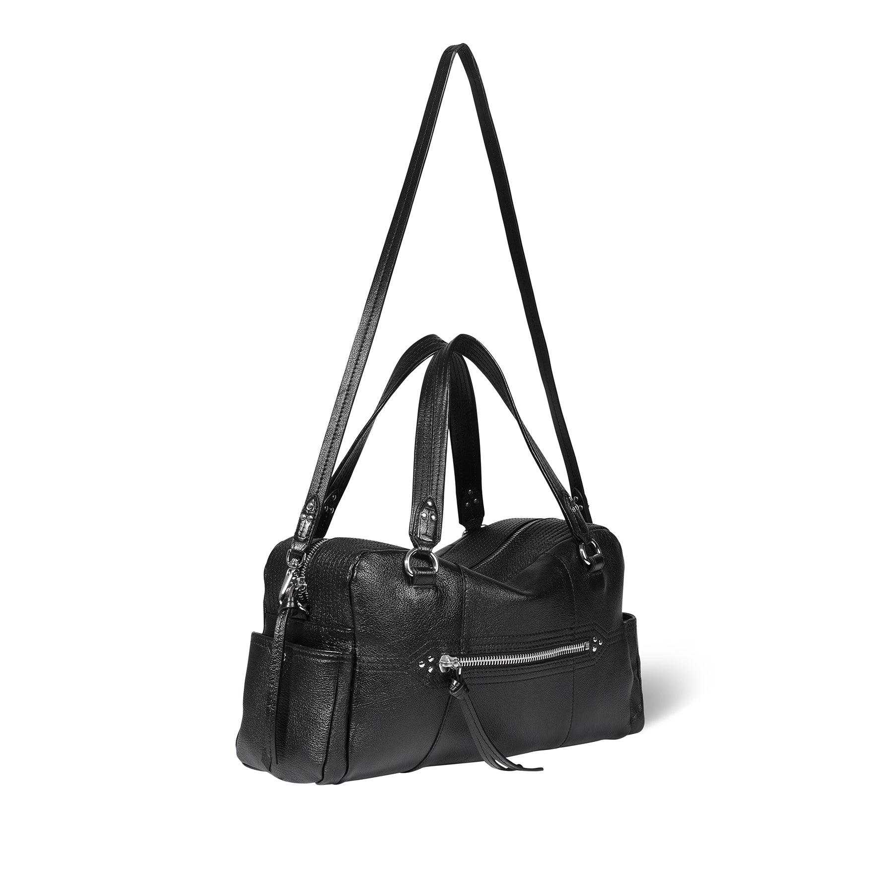 Sac Lucky Bowling Buffle Noir Silver