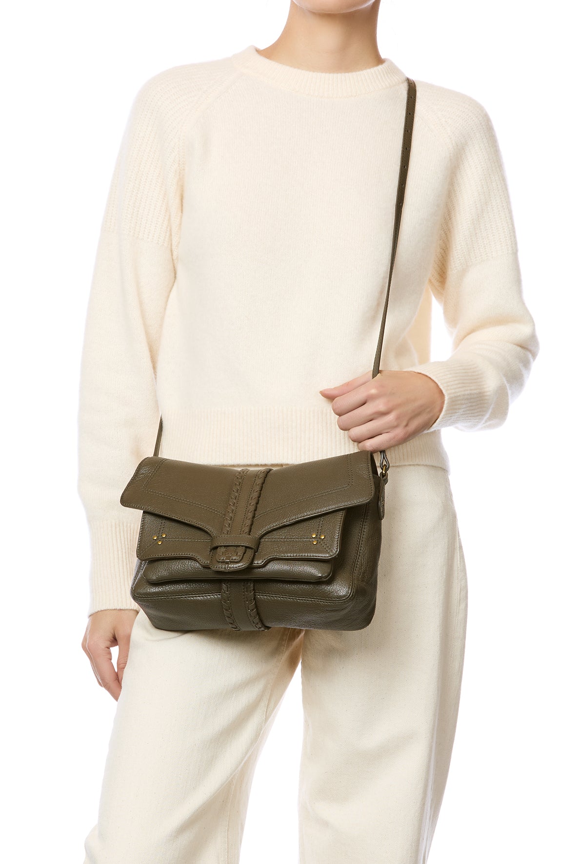 Harry M Bag Kaki Goatskin – Jérôme Dreyfuss