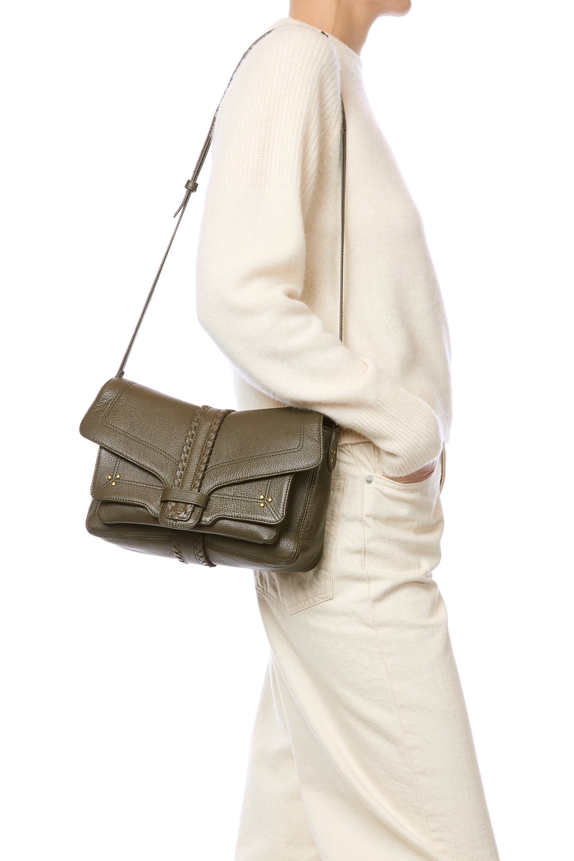 Harry M Bag Kaki Goatskin – Jérôme Dreyfuss