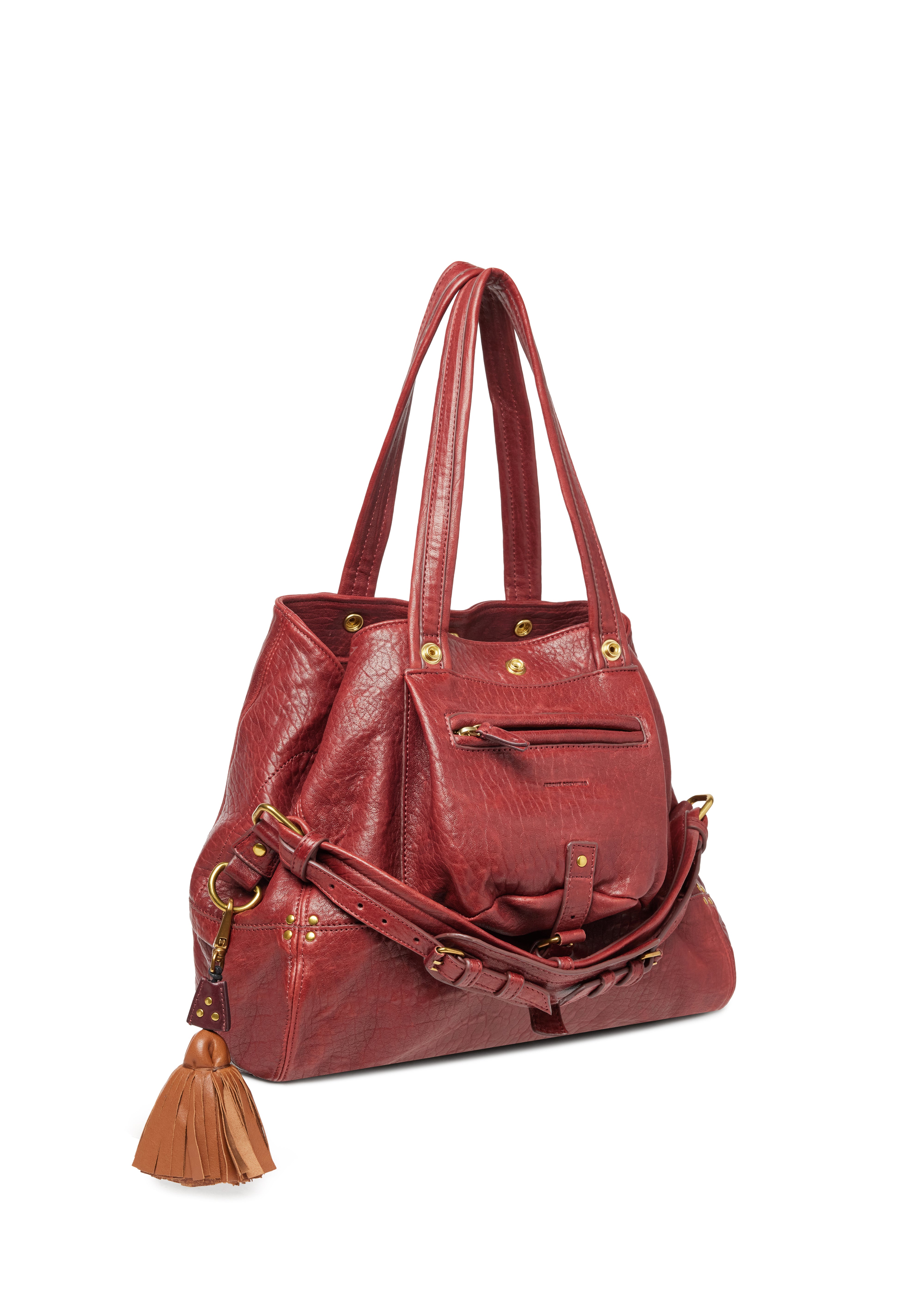 Porte-clés Big Pompon Agneau Camel
