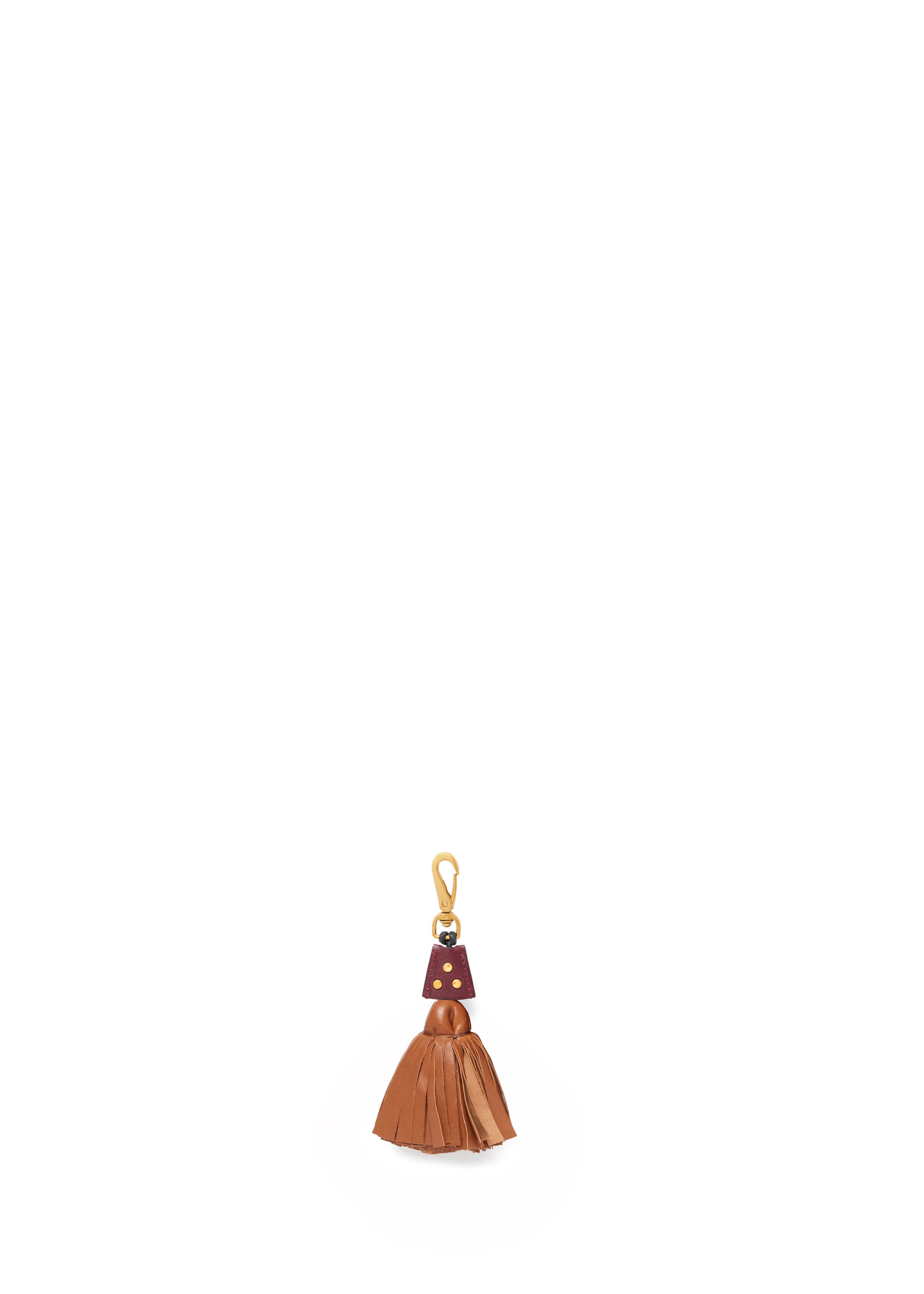 Porte-clés Big Pompon Agneau Camel