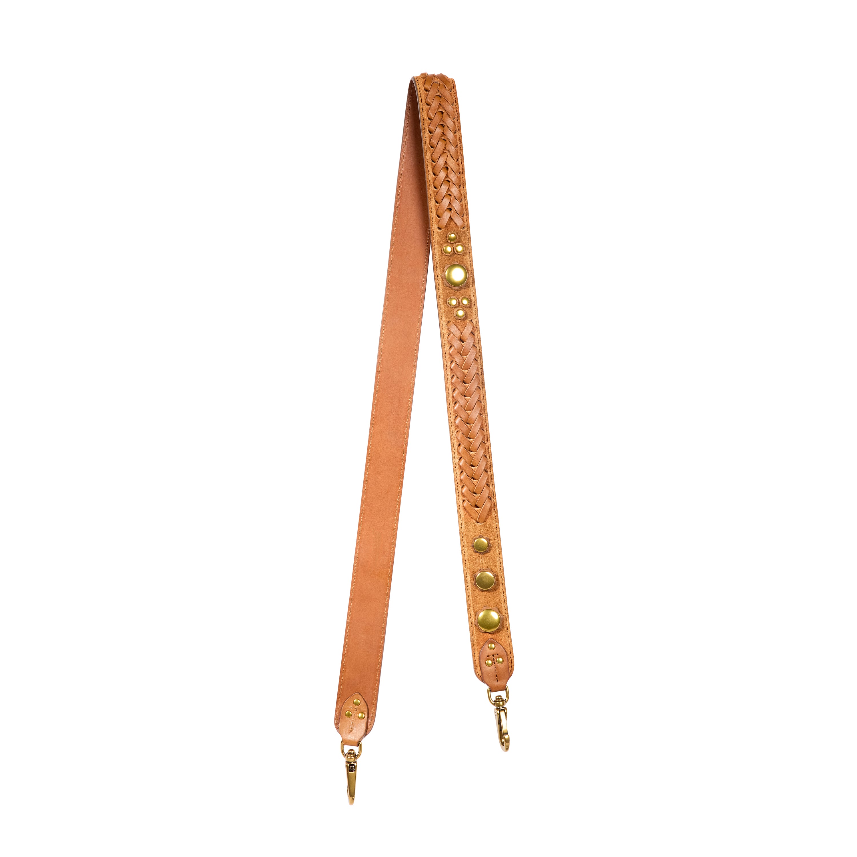 Bandouliere Gaucho Croûte Velours Caramel