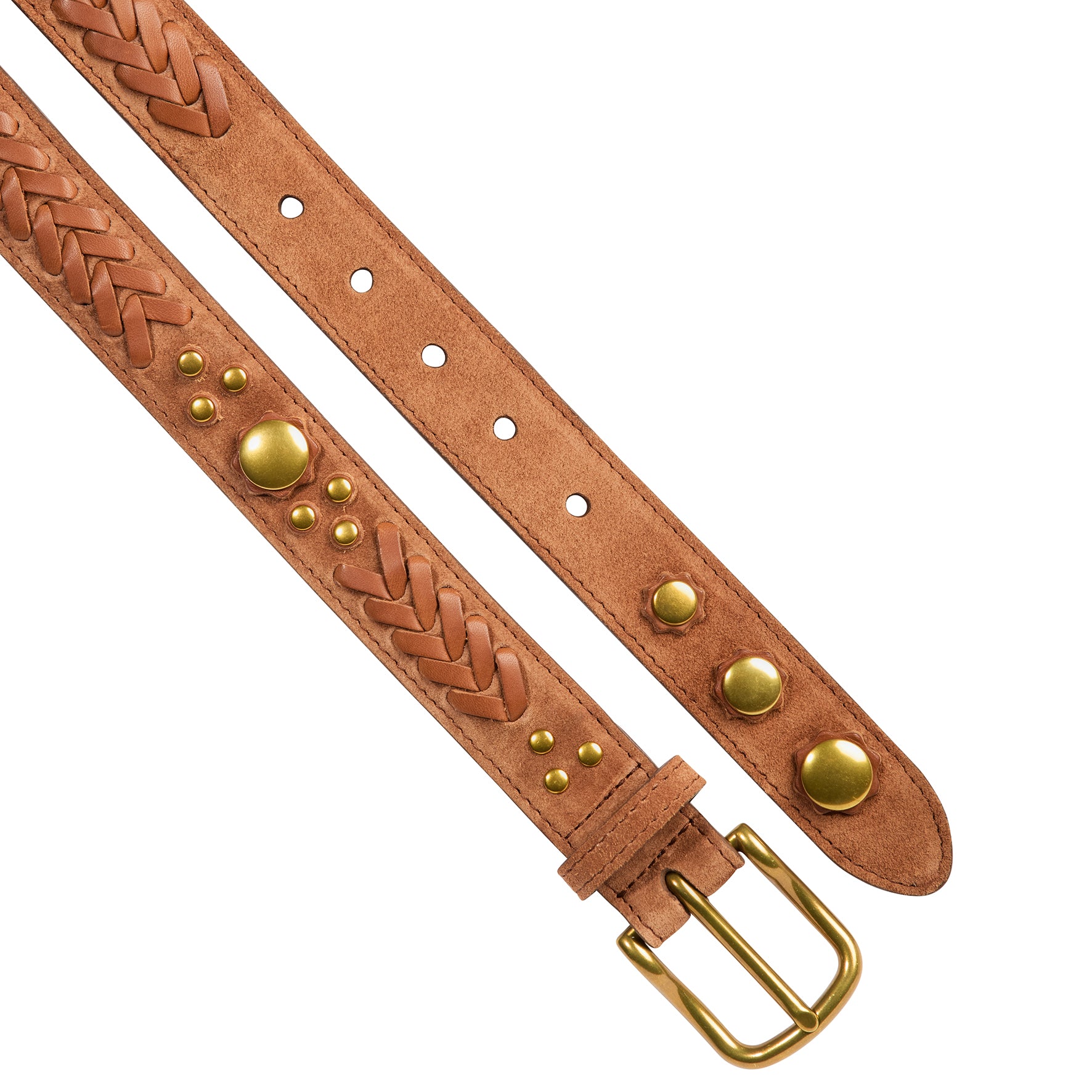 Ceinture Gaucho Croûte Velours Caramel