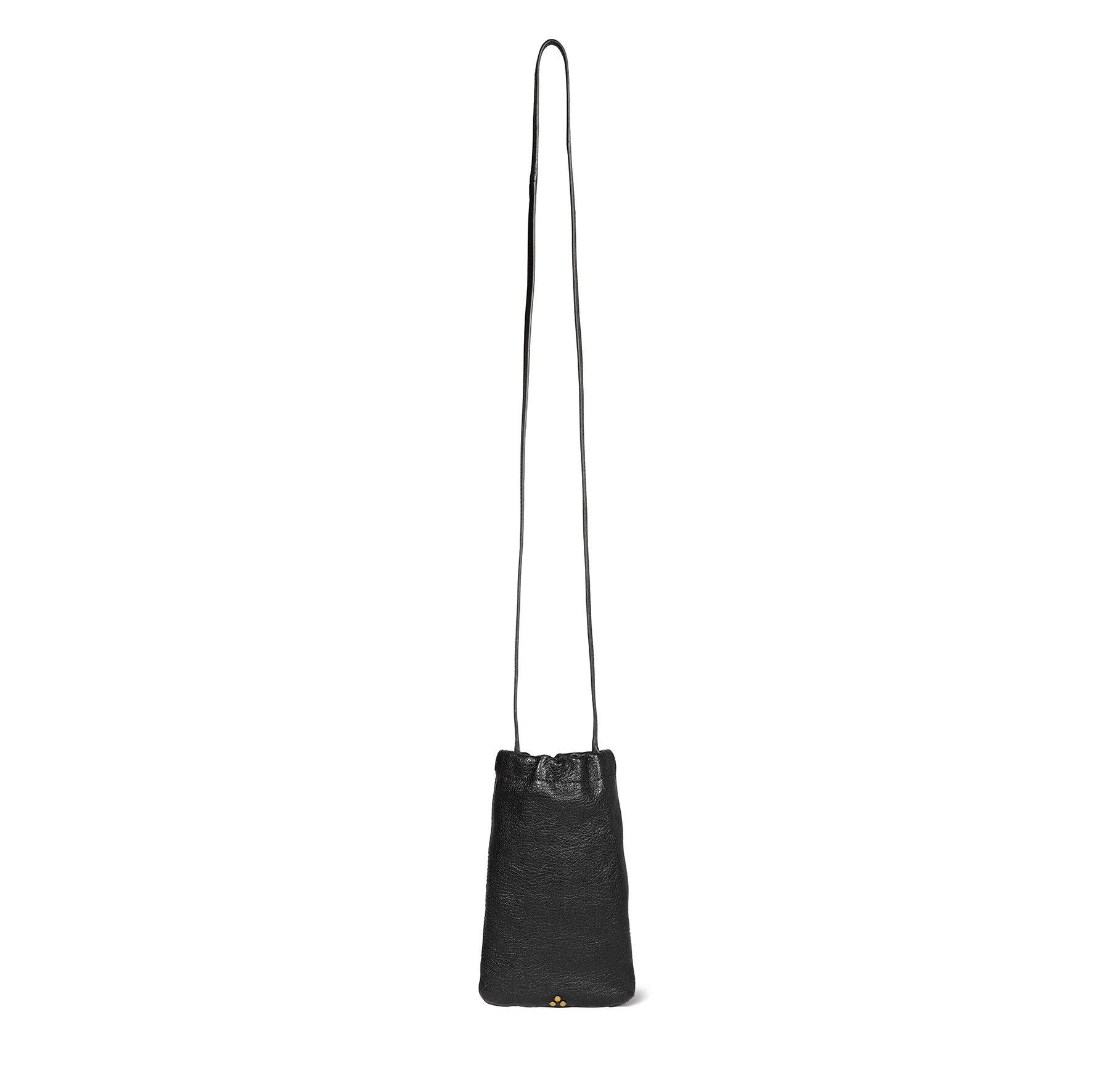 Étui téléphone Gordi mobile Chèvre Noir Grainé