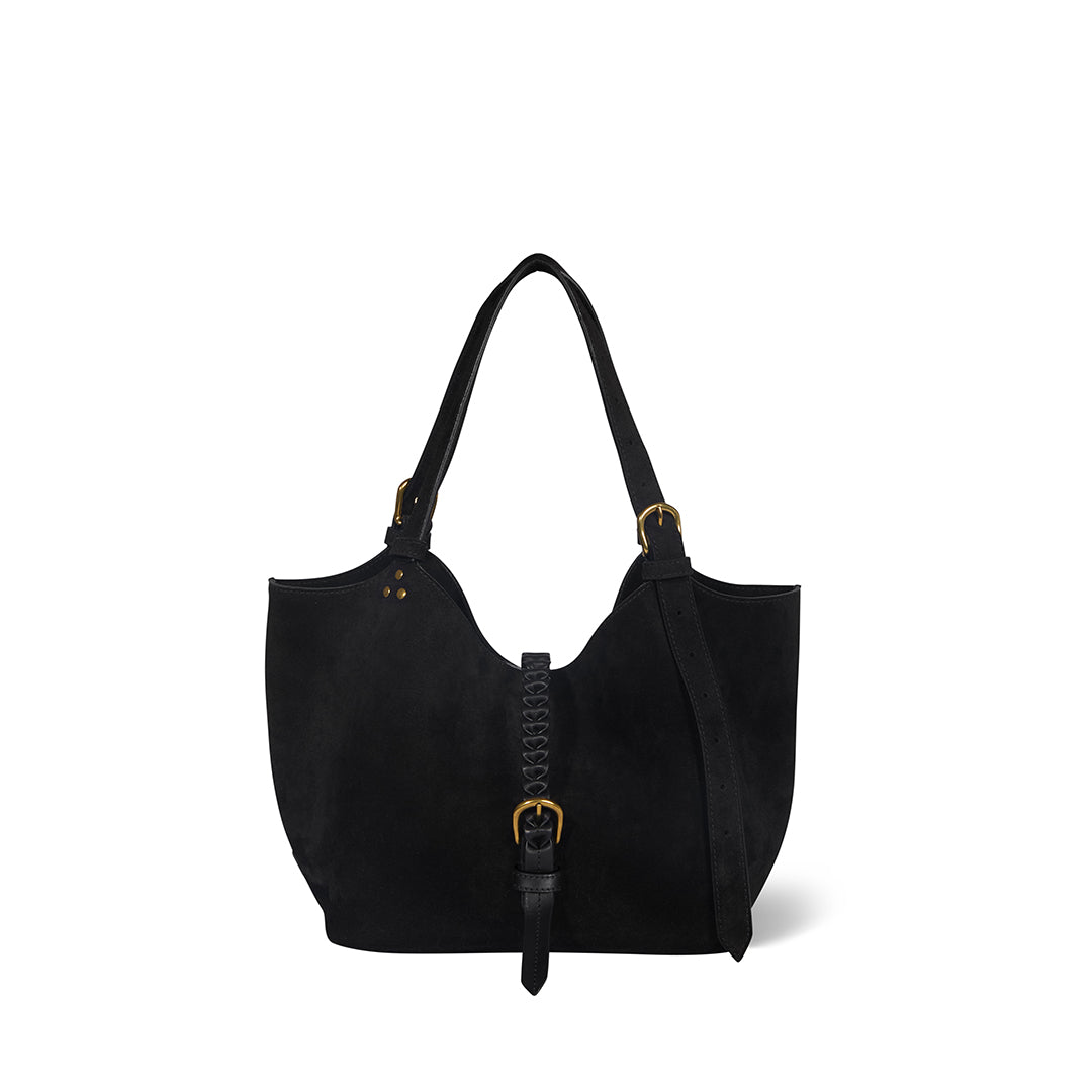 Sac Cabas Joseph S Croûte Velours Noir