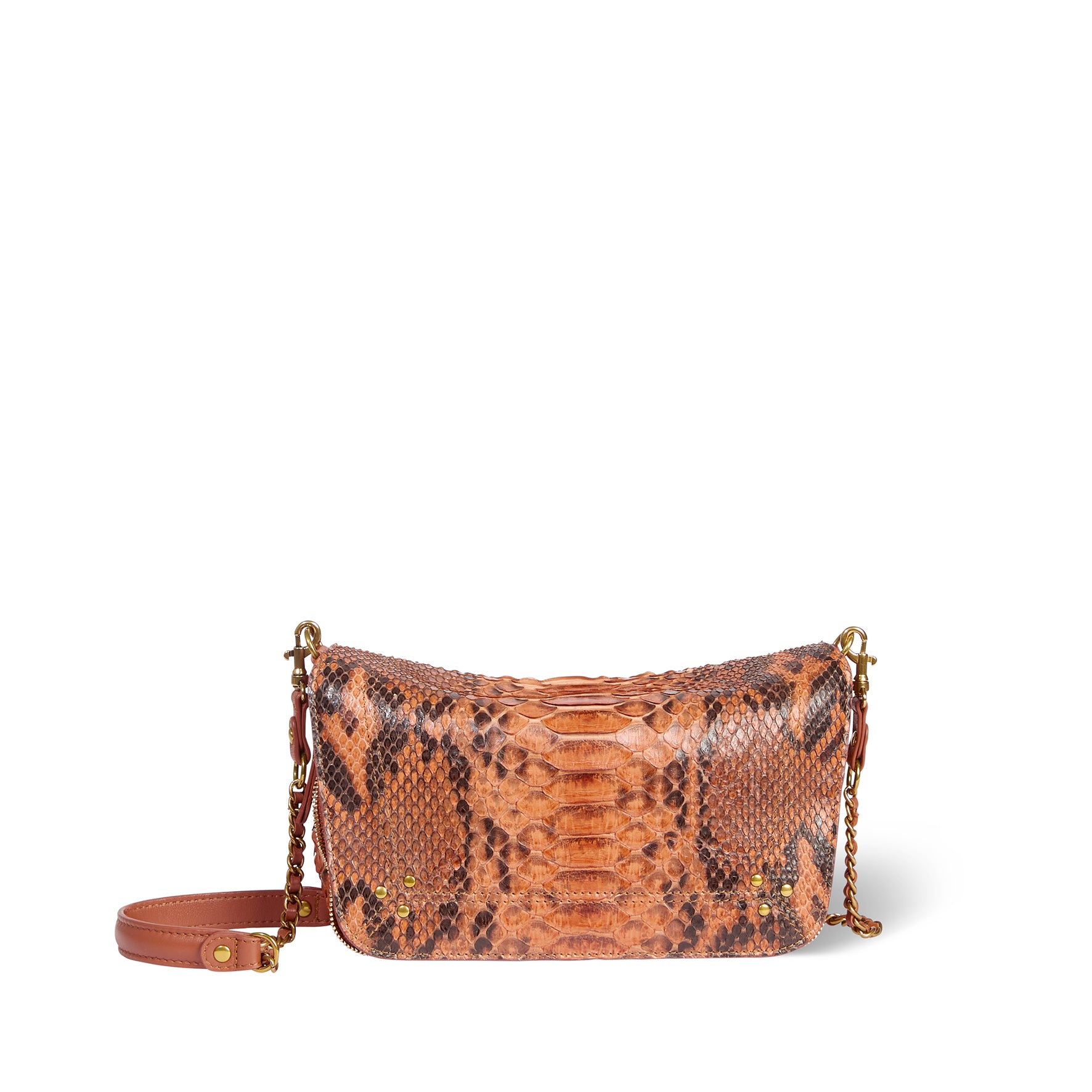 Sac Bobi S python Cognac