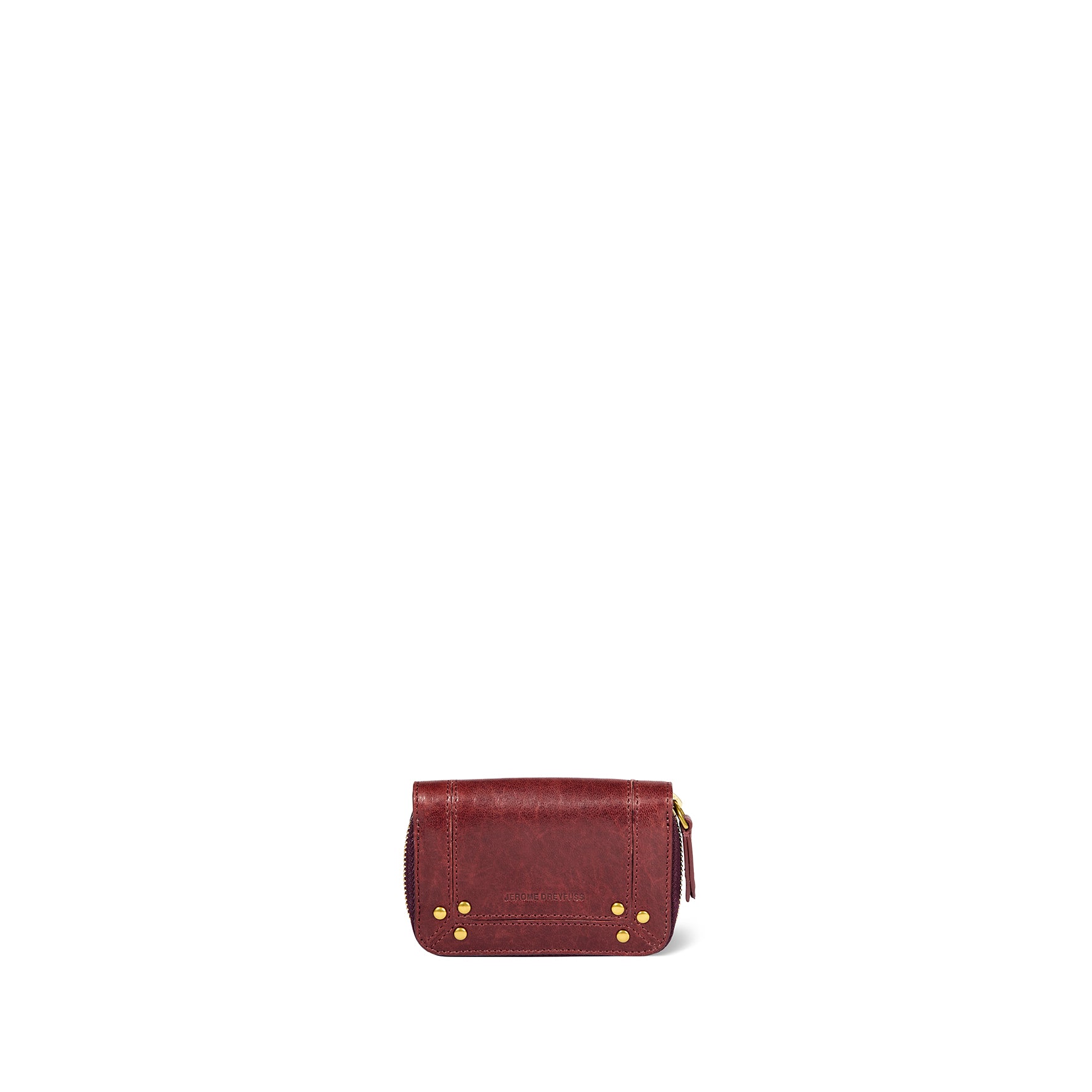 Porte-monnaie Henri Agneau Bubble Burgundy