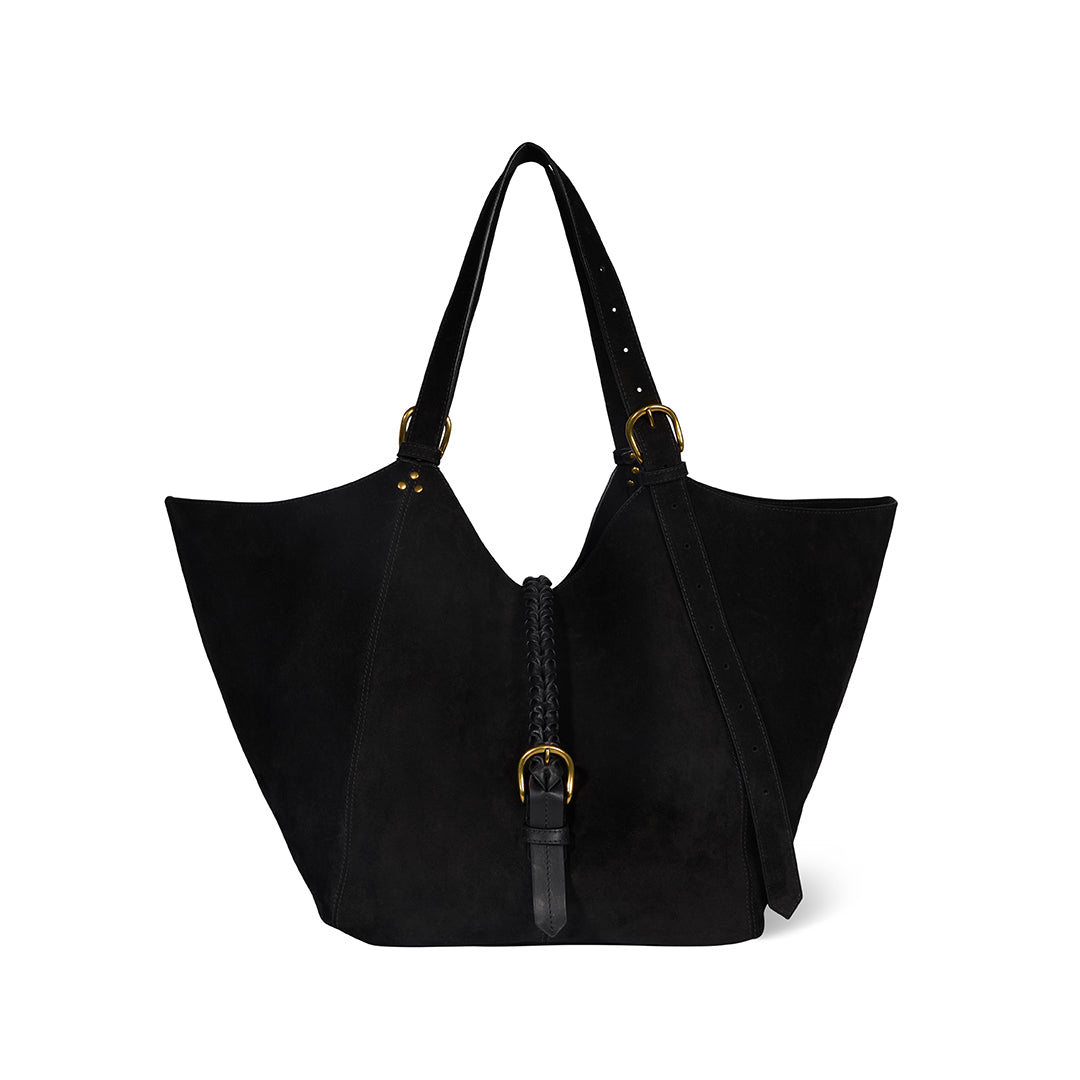 Sac Cabas Joseph M Croûte Velours Noir