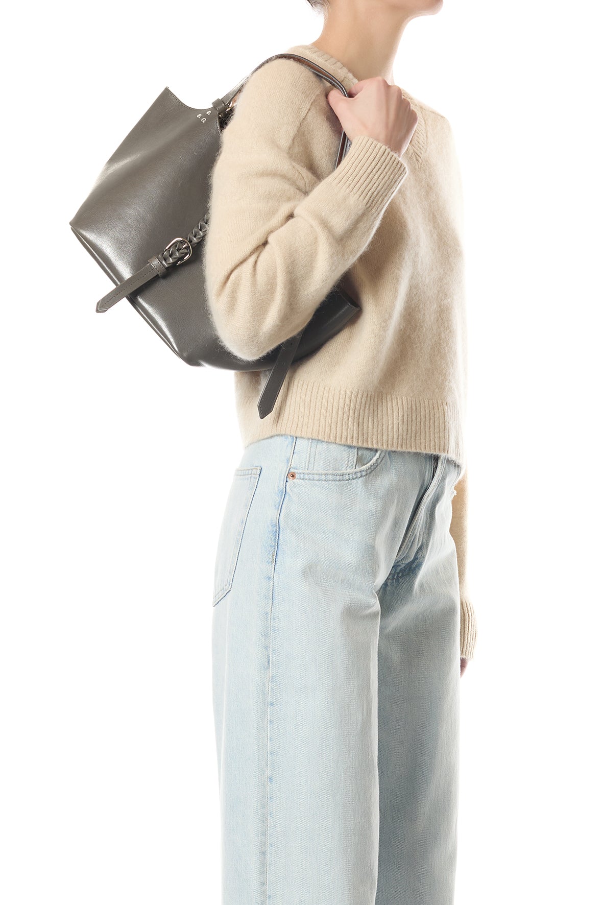 Sac Cabas Joseph S buffle Gris