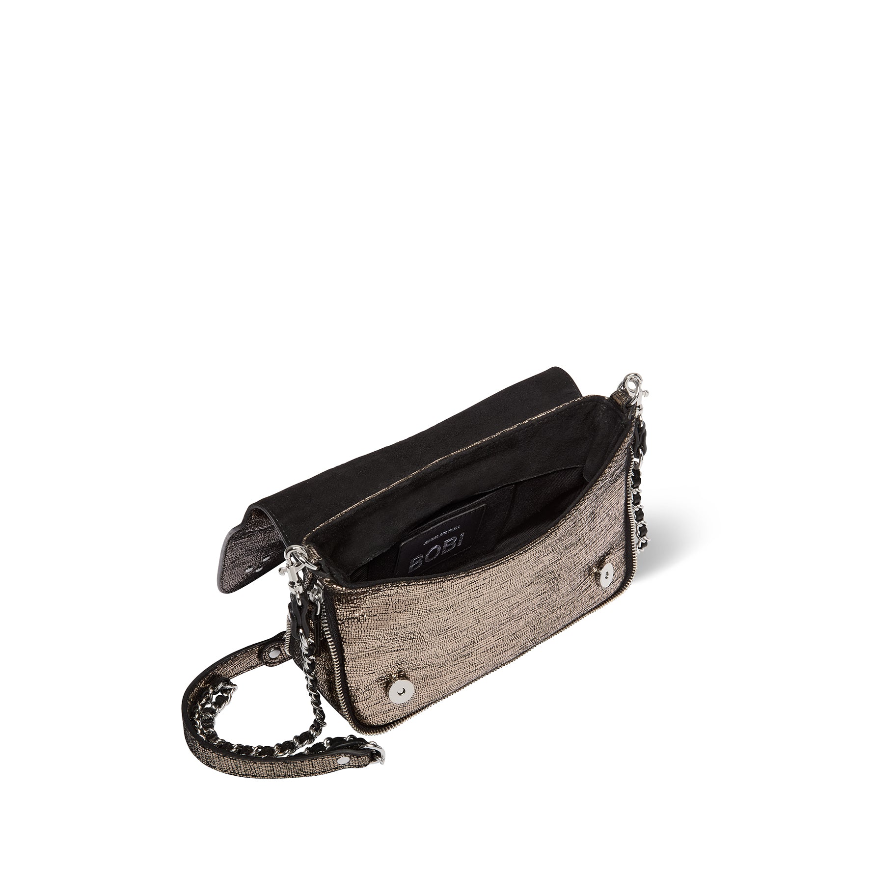 Sac Bobi S Chèvre Lamé Champagne