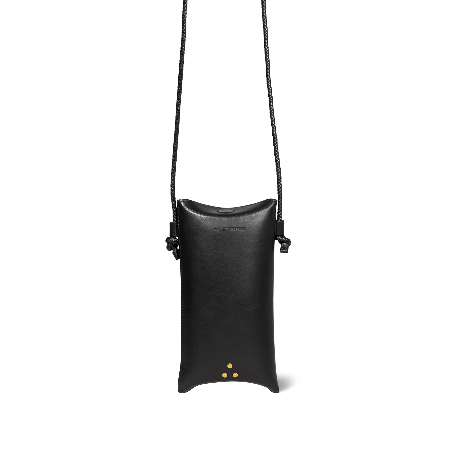 Étui téléphone Louis Mobile Vachette Noir Brass