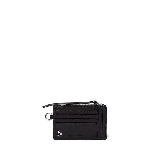 Lucky porte cartes Vachette Noir Silver