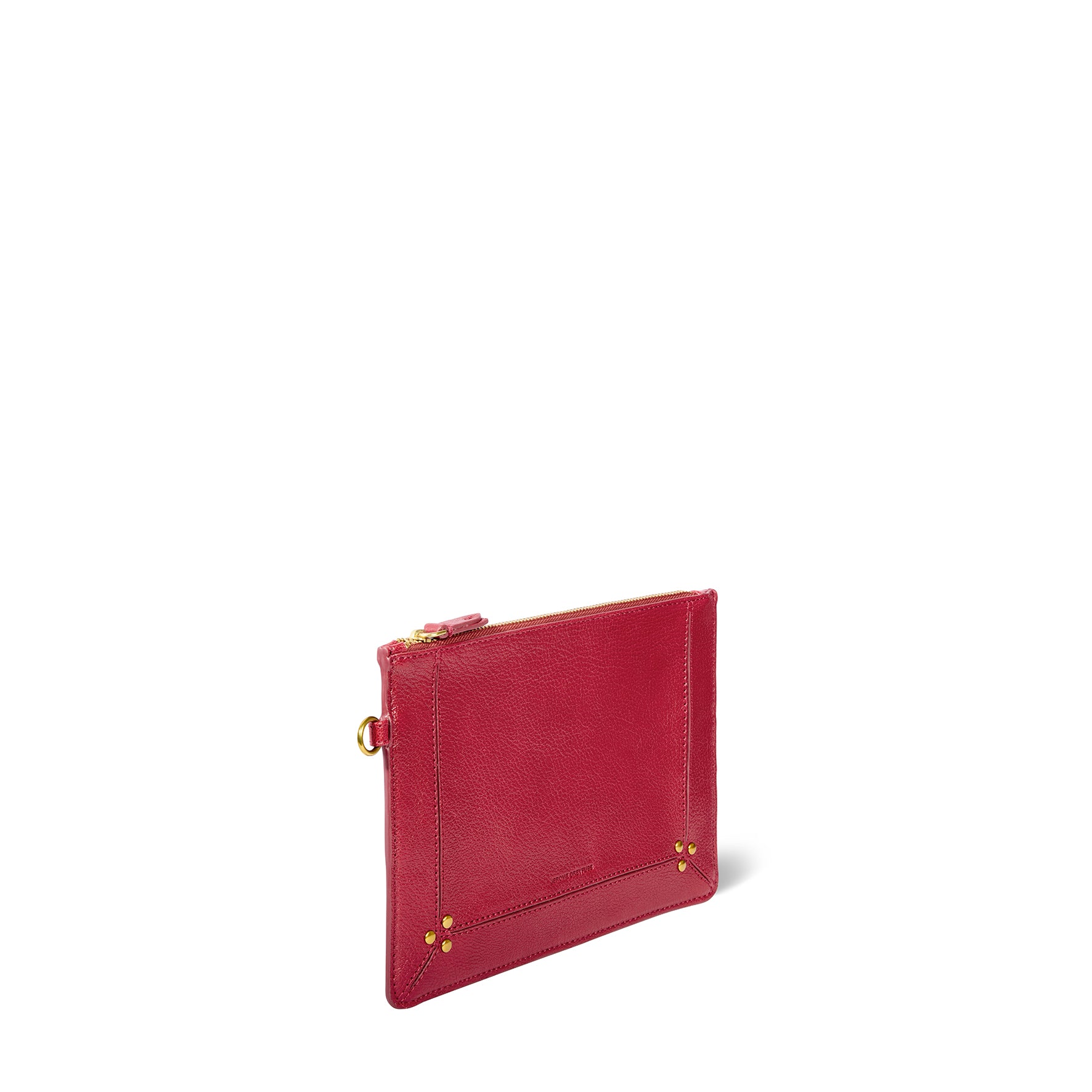 Pochette Popoche M Chèvre Carmin