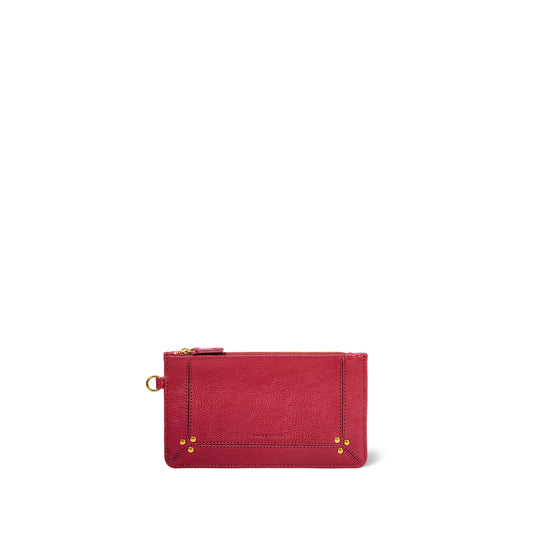 Pochette Popoche S Chèvre Carmin