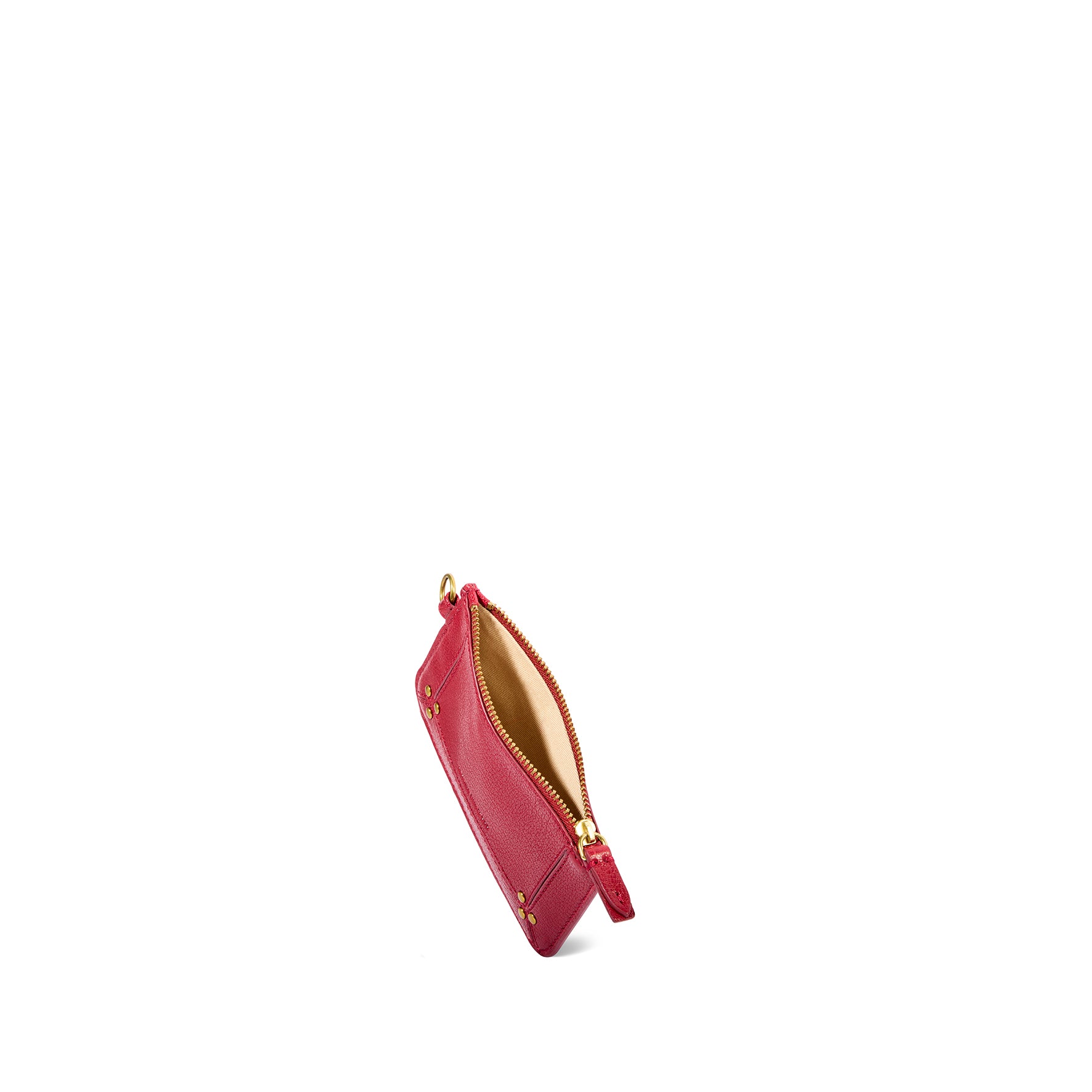Pochette Popoche XS Chèvre Carmin