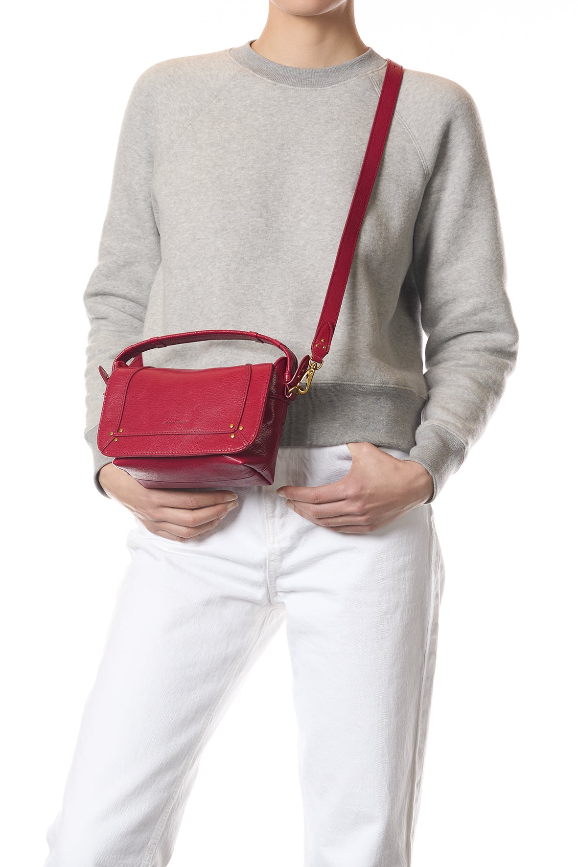 Sac Pepito S Chèvre Carmin