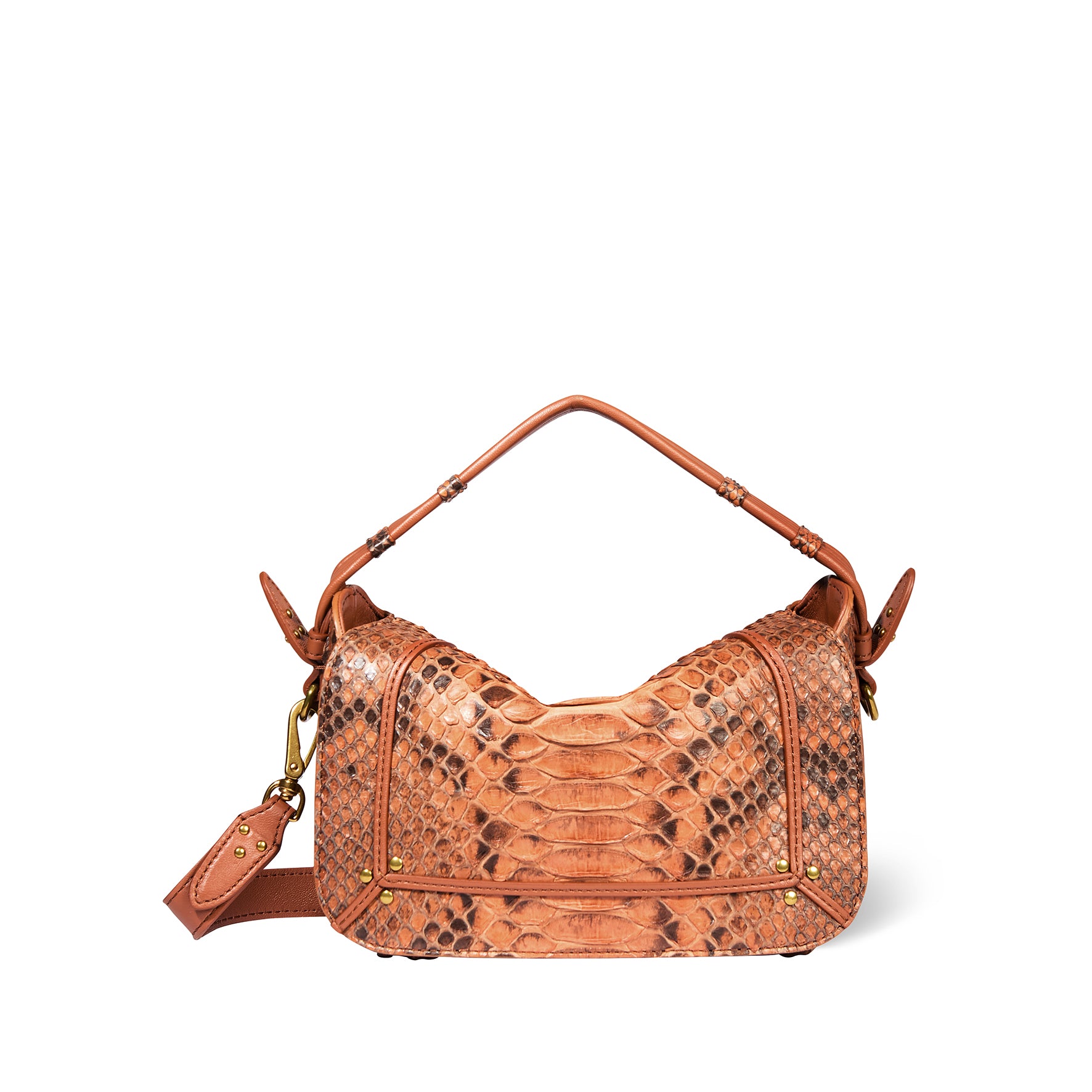 Sac Pepito S python Cognac